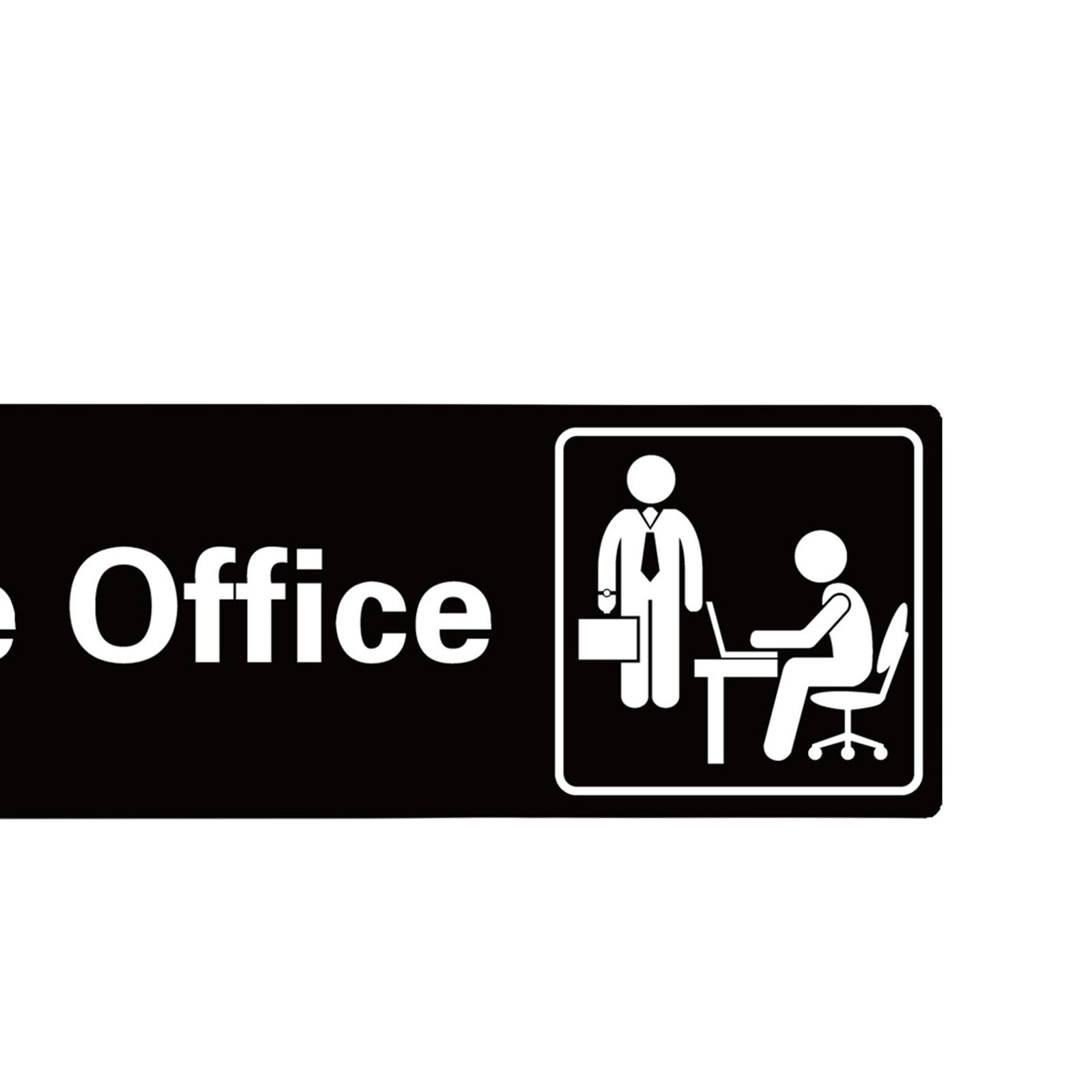 Adhesive Office Signs plate Acrylic Door Sign for Workplace Door or Wall