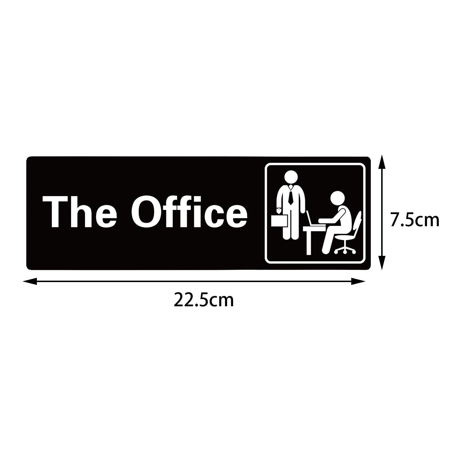 Adhesive Office Signs plate Acrylic Door Sign for Workplace Door or Wall