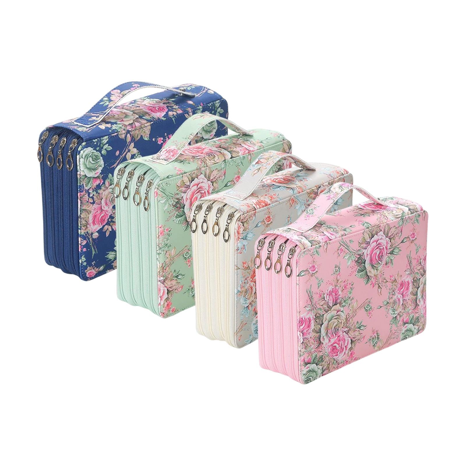 Pencil Case Storage Stationery Organizer Pen Bag Pouch for Pens Markers Blue