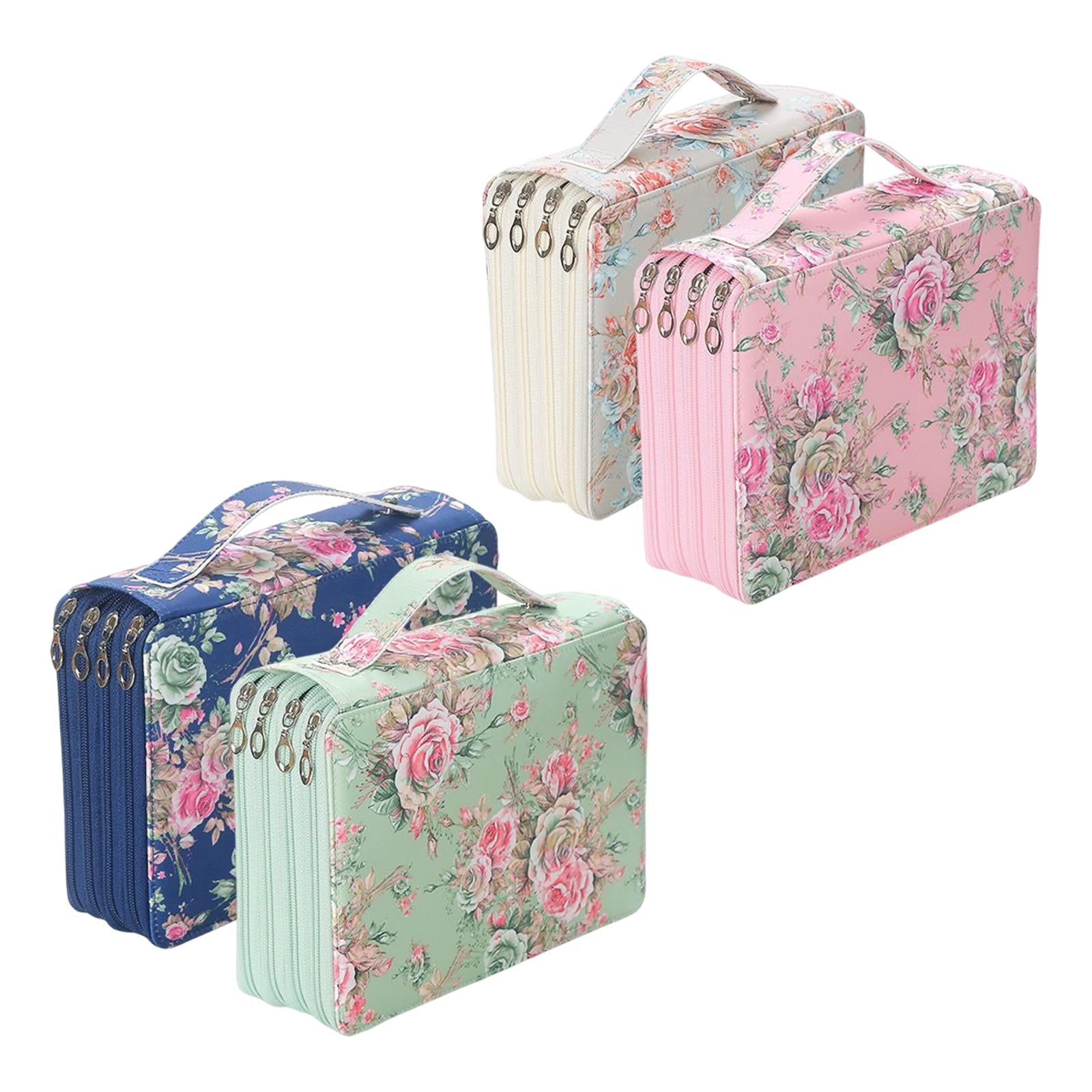 Pencil Case Storage Stationery Organizer Pen Bag Pouch for Pens Markers Blue