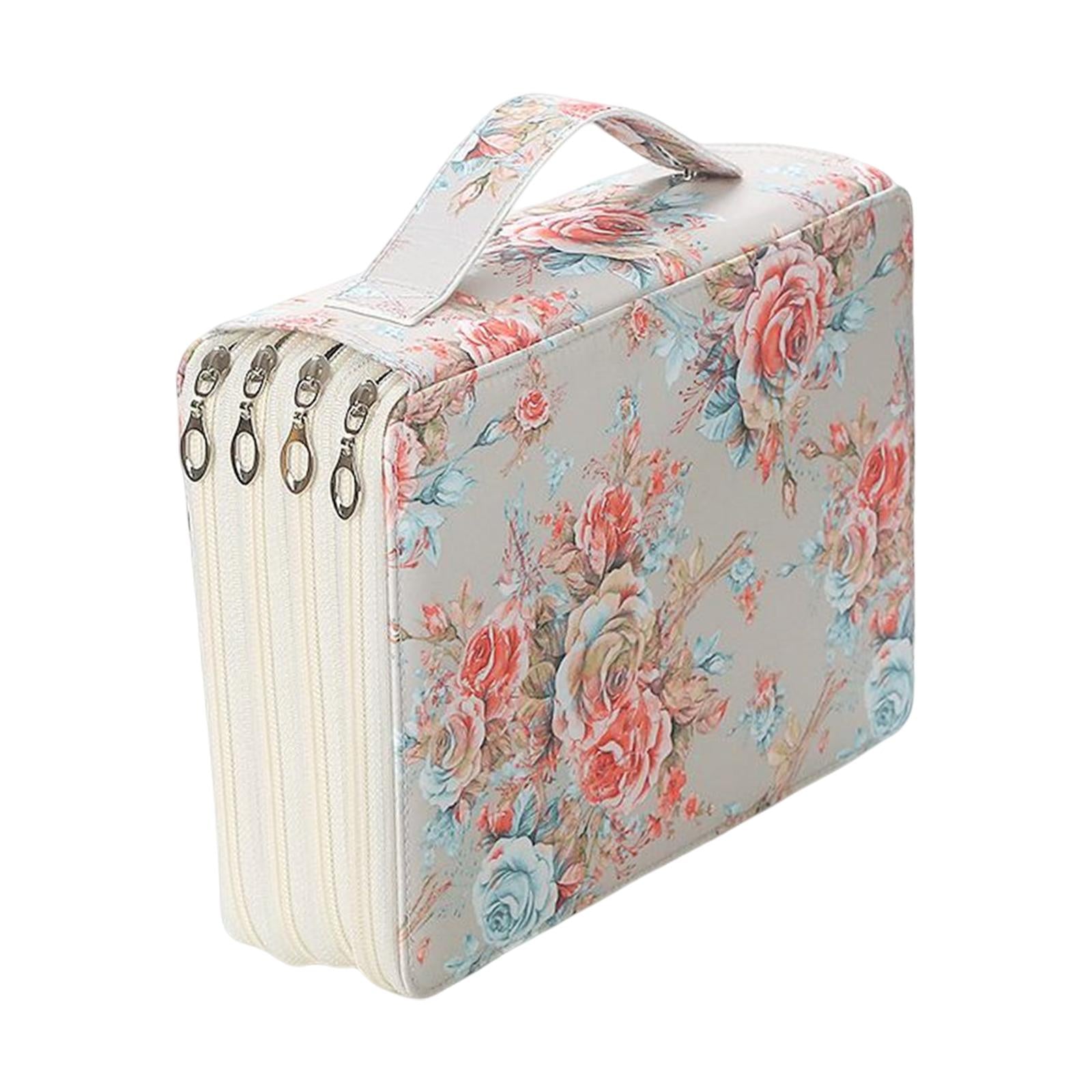 Pencil Case Storage Stationery Organizer Pen Bag Pouch for Pens Markers Beige
