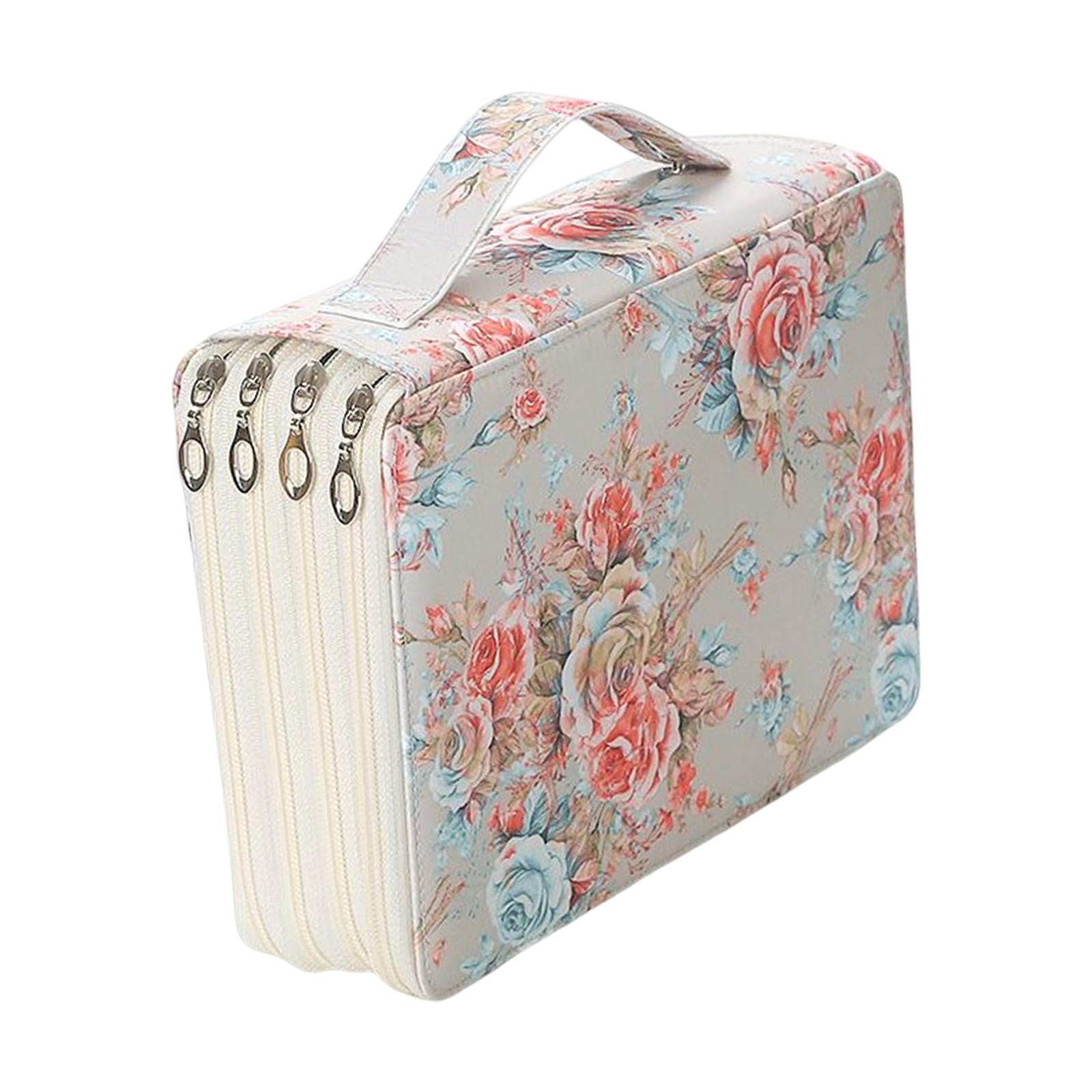 Pencil Case Storage Stationery Organizer Pen Bag Pouch for Pens Markers Beige