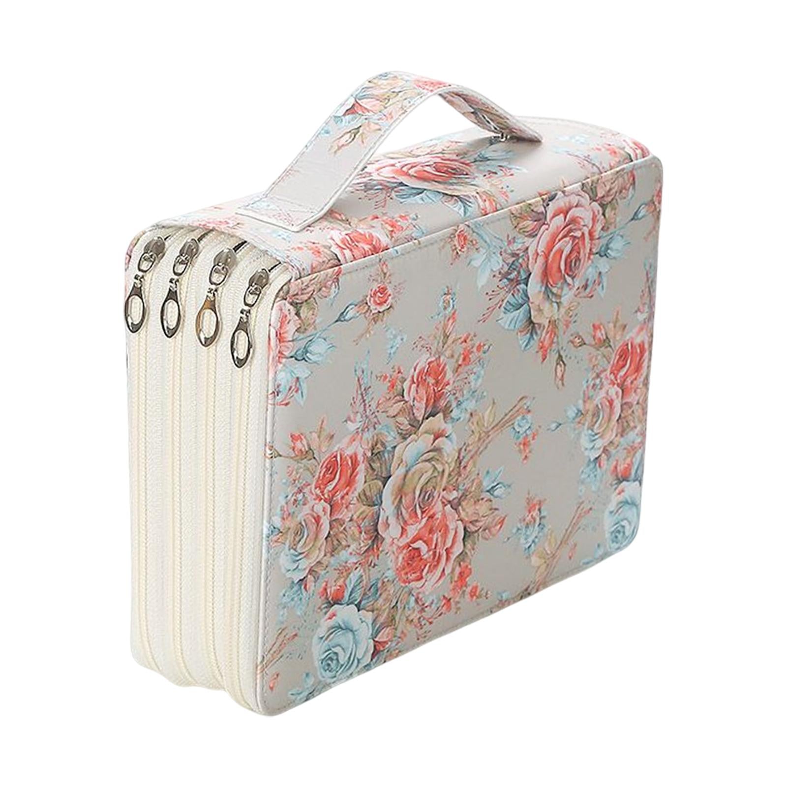 Pencil Case Storage Stationery Organizer Pen Bag Pouch for Pens Markers Beige