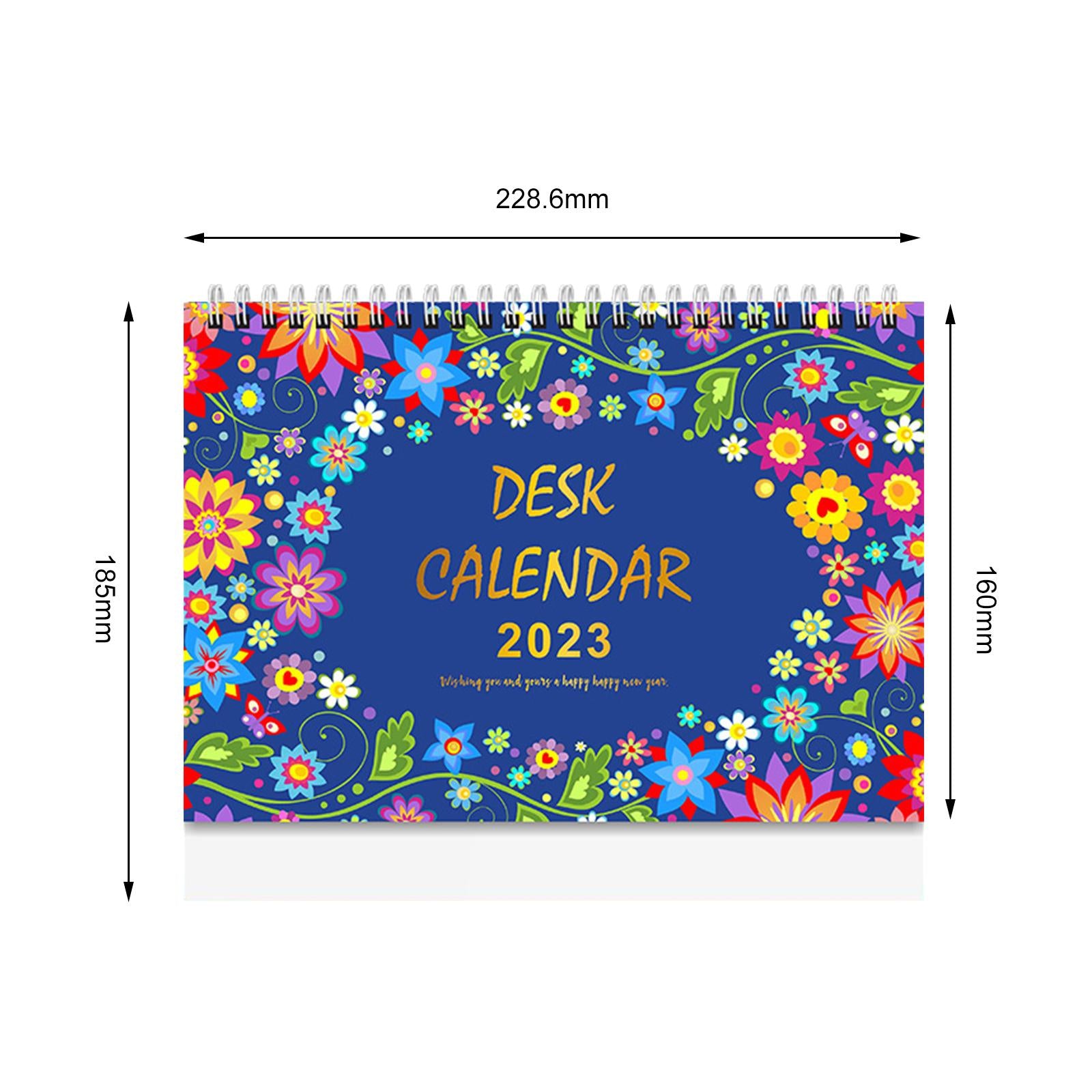 Mini Desk Calendar Monthly Schedule Planner Portable Planner for Tasks F