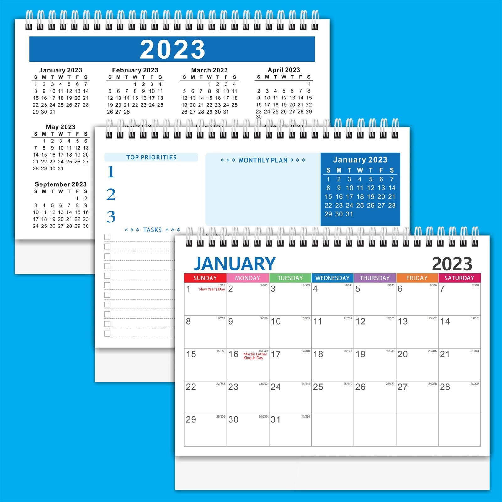 Mini Desk Calendar Monthly Schedule Planner Portable Planner for Tasks G