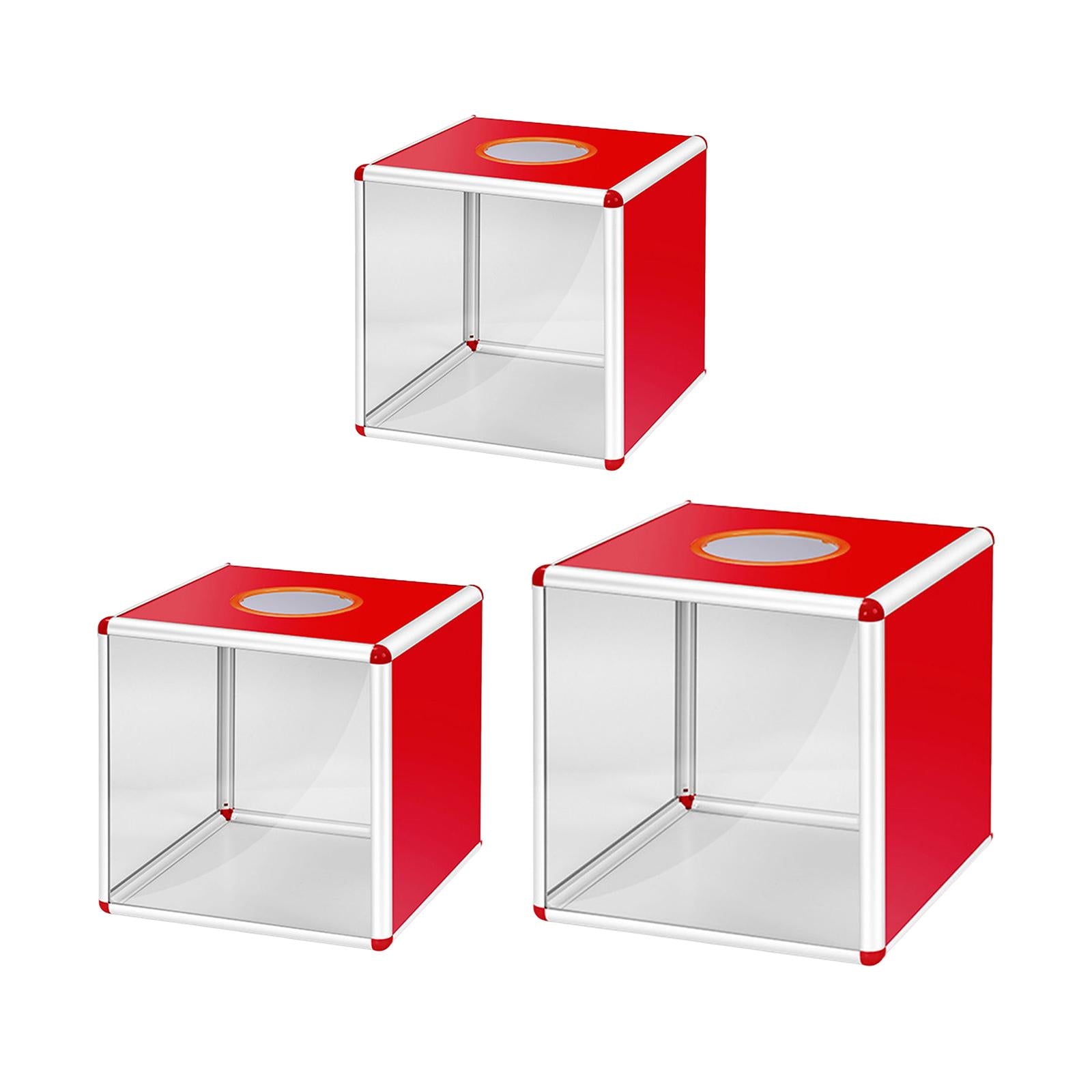Donation Boxes Comment Box Metal Frame for Shopping Mall Outdoor Office 25cm