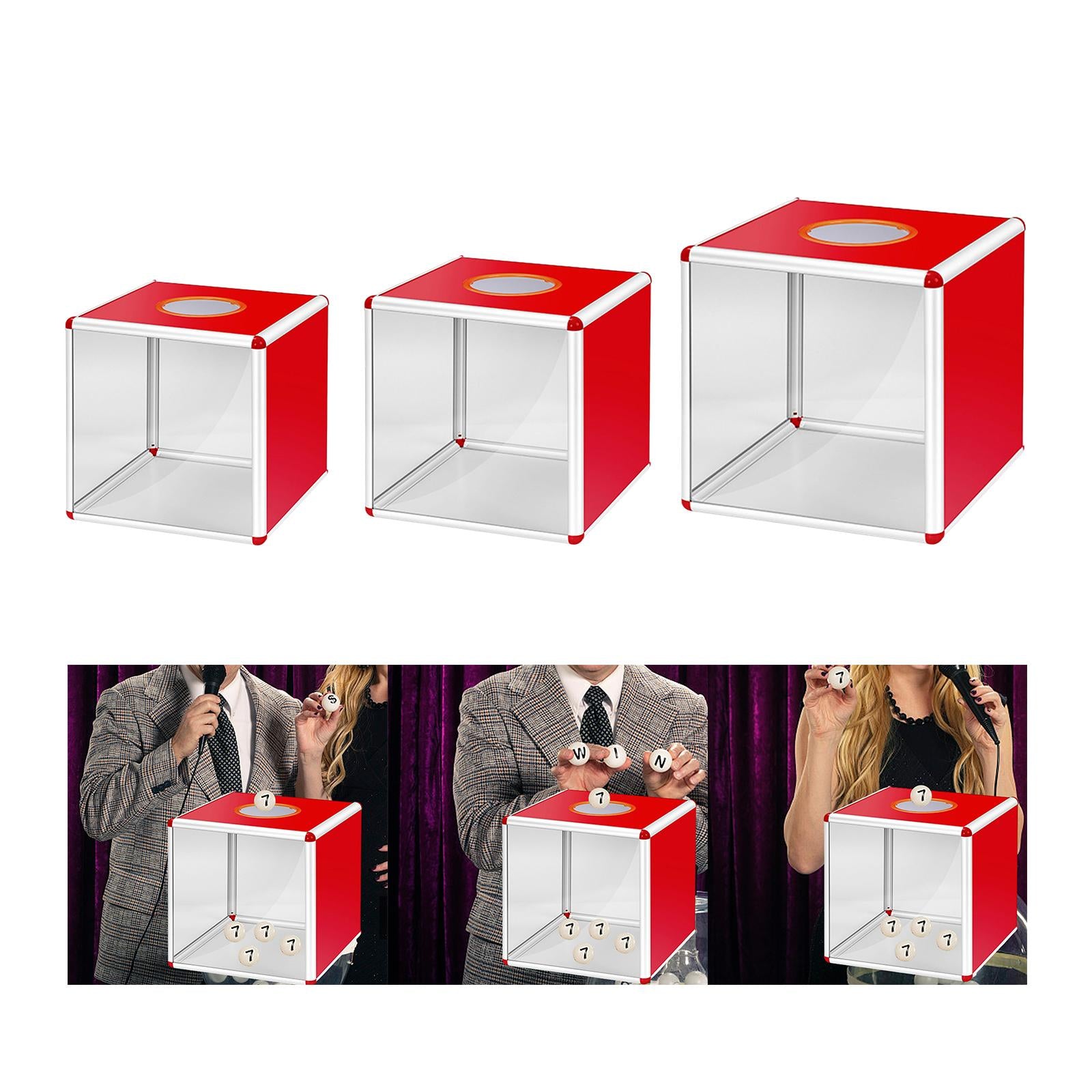 Donation Boxes Comment Box Metal Frame for Shopping Mall Outdoor Office 25cm
