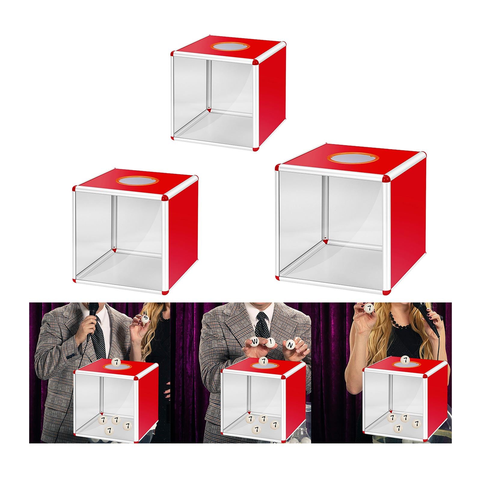 Donation Boxes Comment Box Metal Frame for Shopping Mall Outdoor Office 25cm