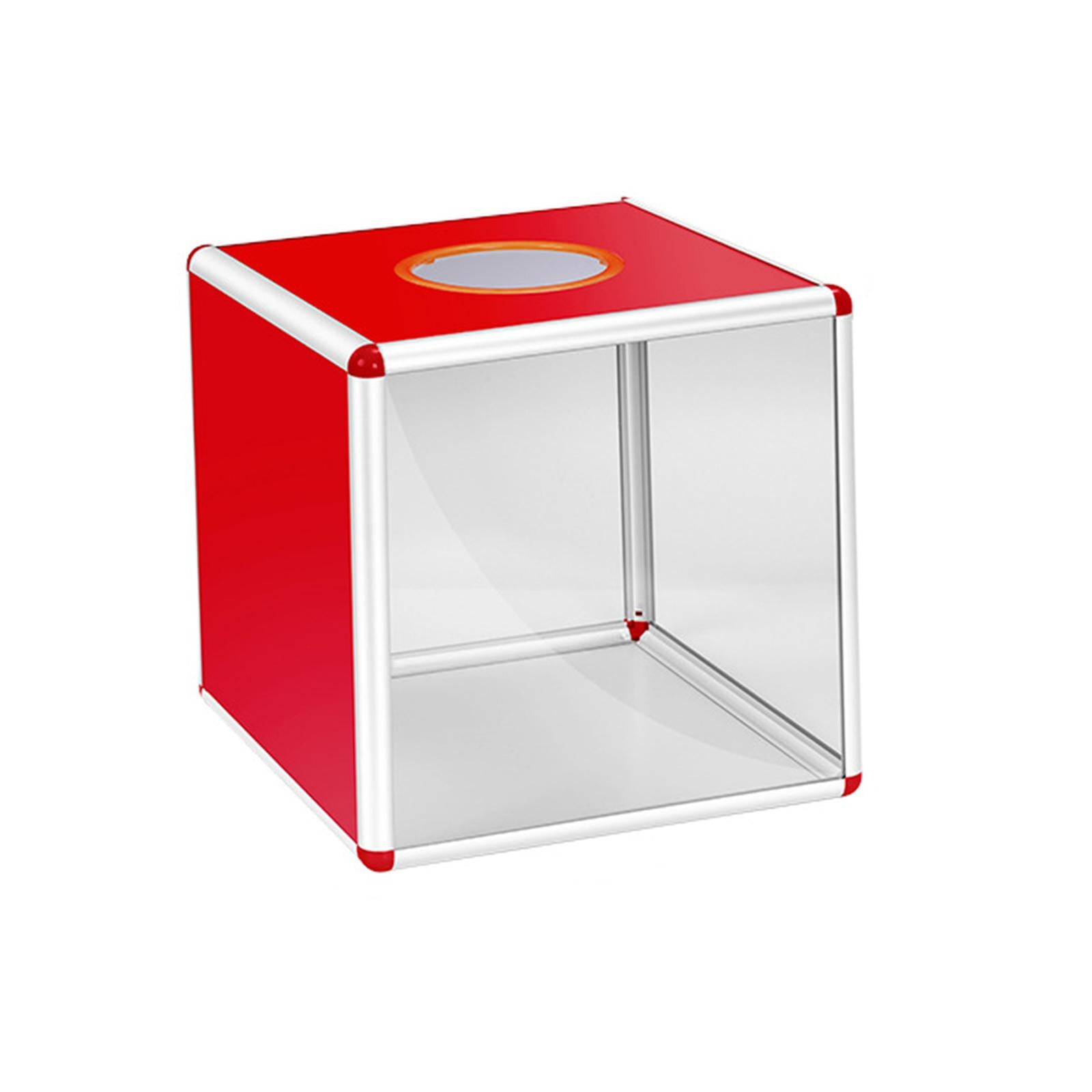 Donation Boxes Comment Box Metal Frame for Shopping Mall Outdoor Office 25cm