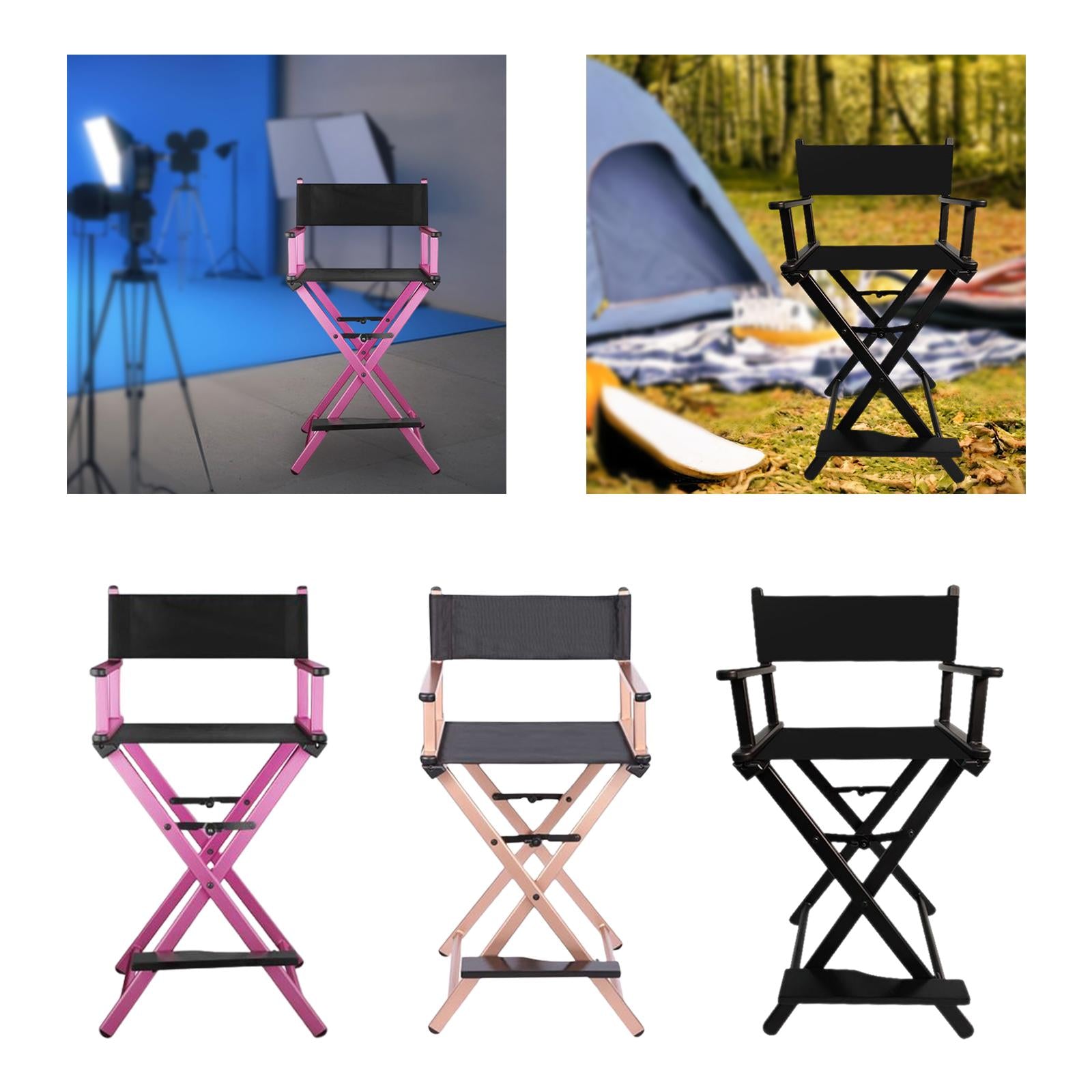 Makeup Artist Chair Cosmetics beauty folding for Balcony Makeup Pink