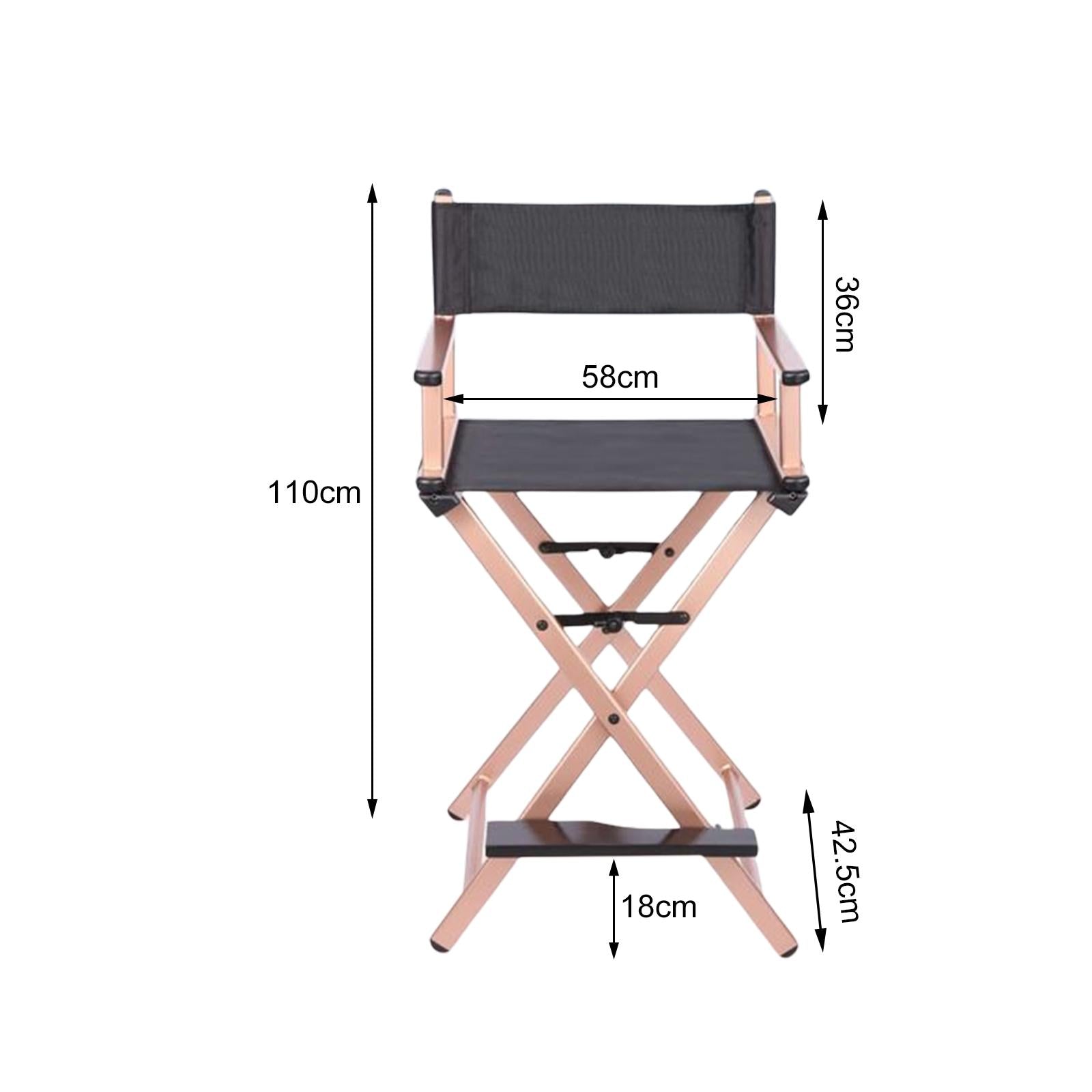 Makeup Artist Chair Cosmetics beauty folding for Balcony Makeup Rose Aureate