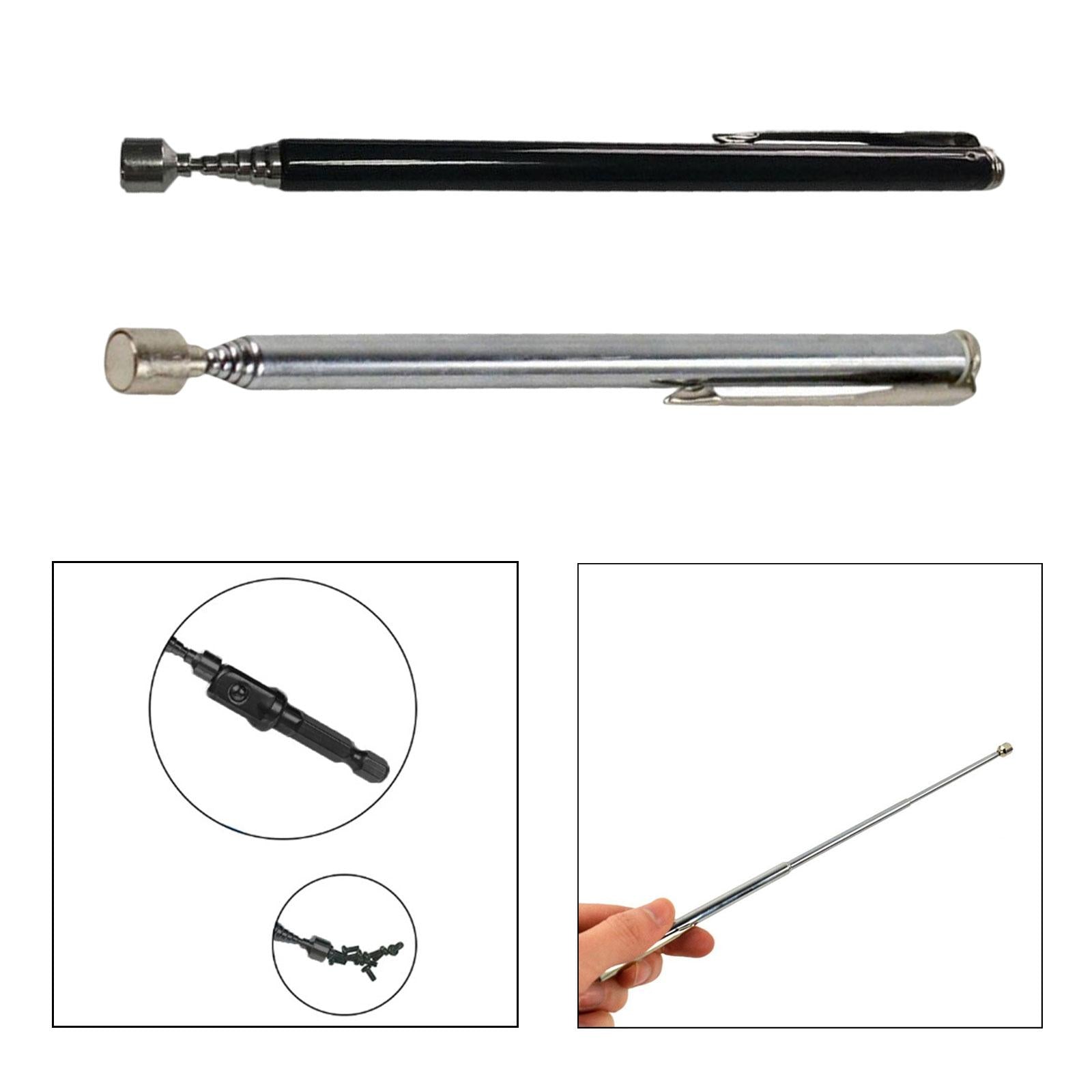 Telescopic Pickup Tool Handheld Durable Multipurpose for Workshop Indoor Argent