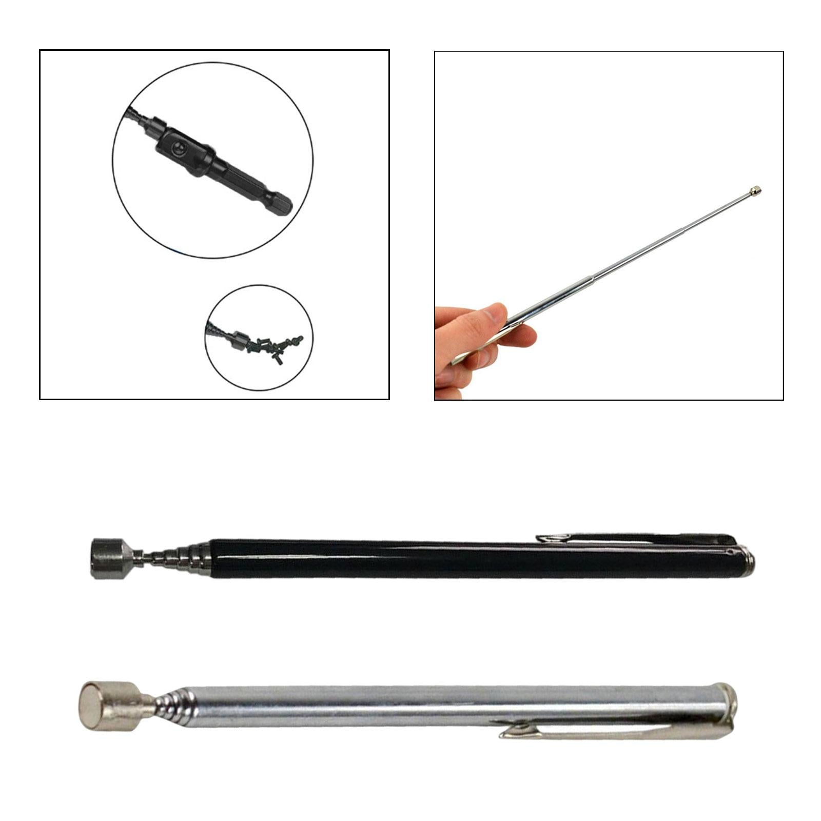 Telescopic Pickup Tool Handheld Durable Multipurpose for Workshop Indoor Argent