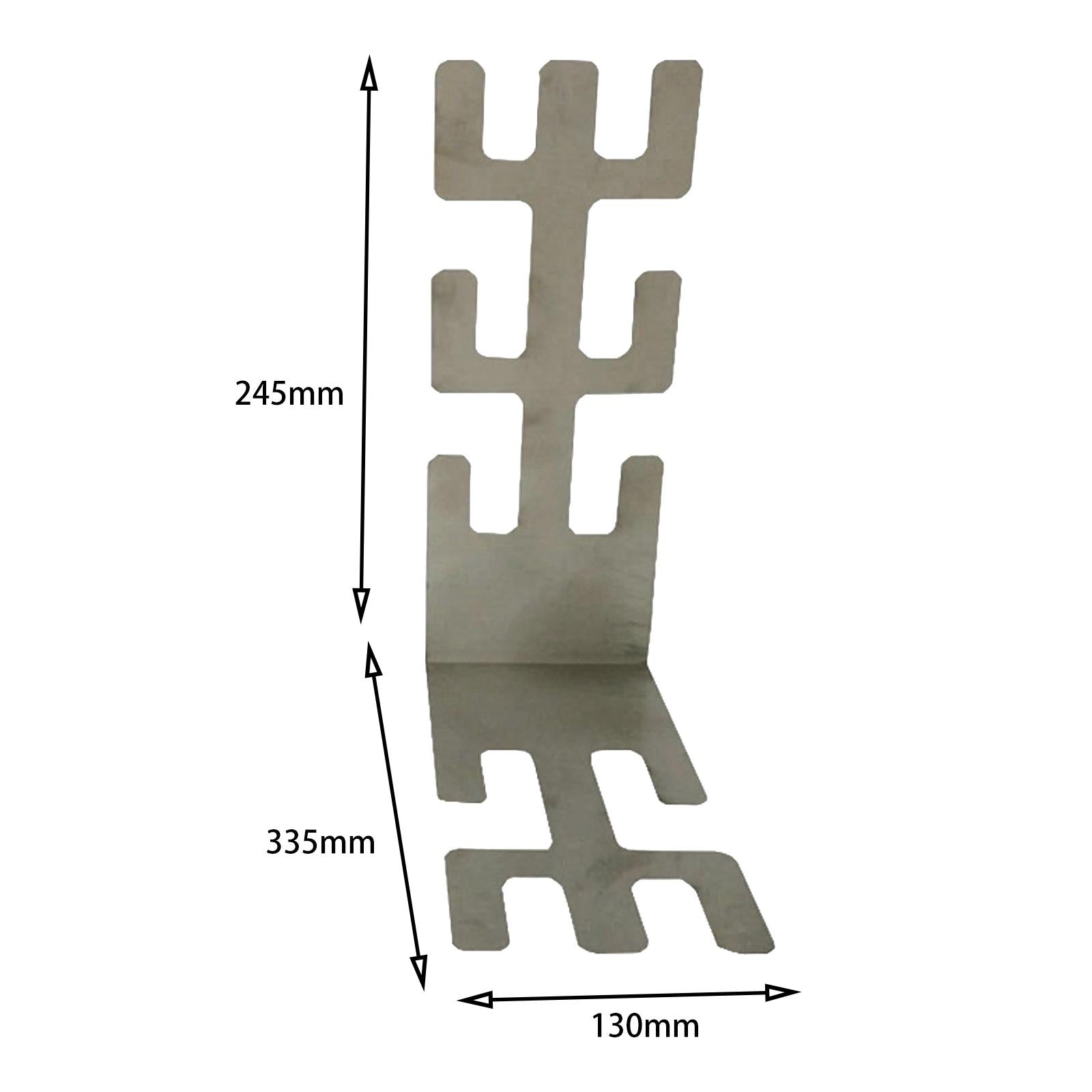 Pet Anesthesia Breathing Circuit Bracket Universal L shaped Threaded Holder Silver