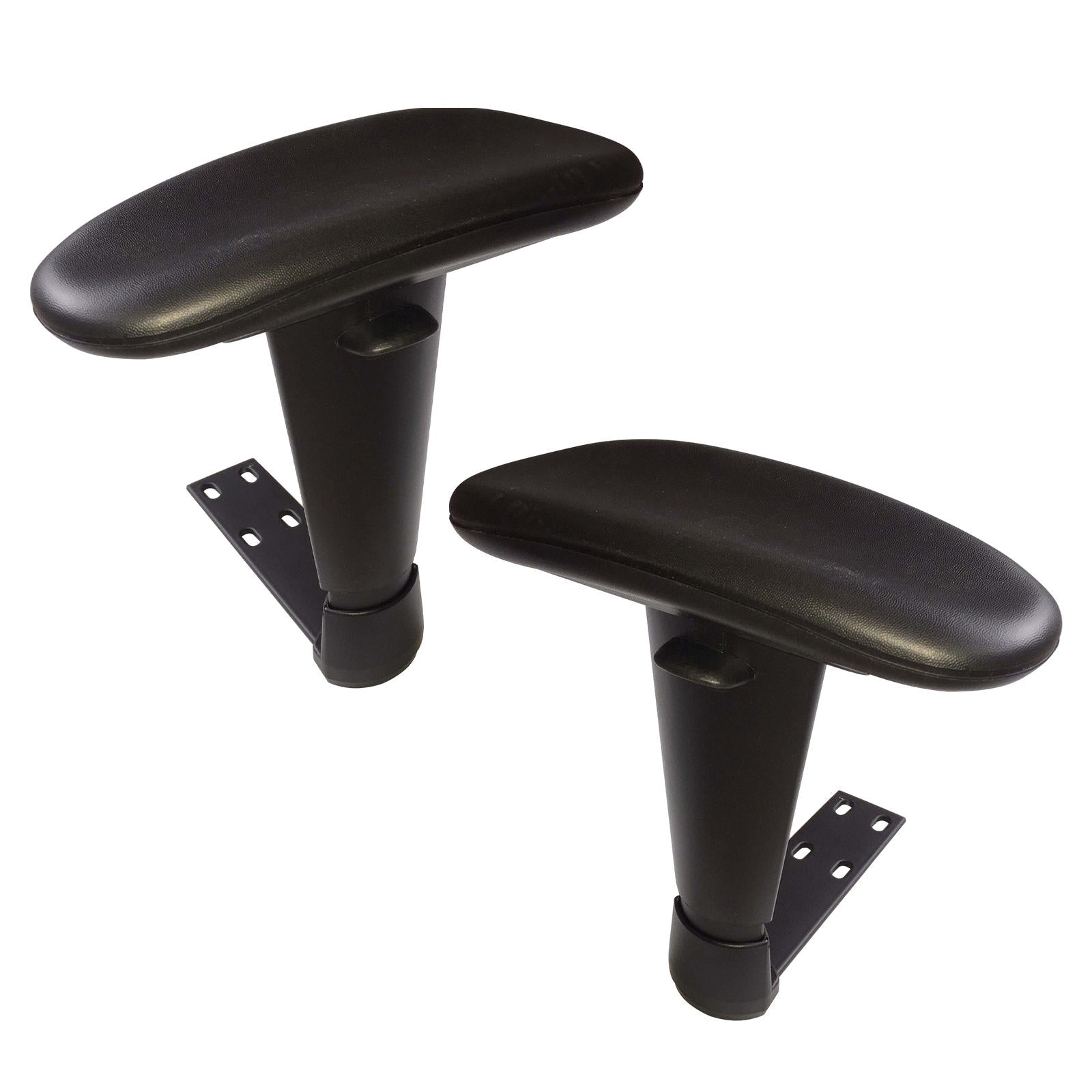 2x Office Chair Armrest Height Adjustable Rotation Armrest for Office Chair