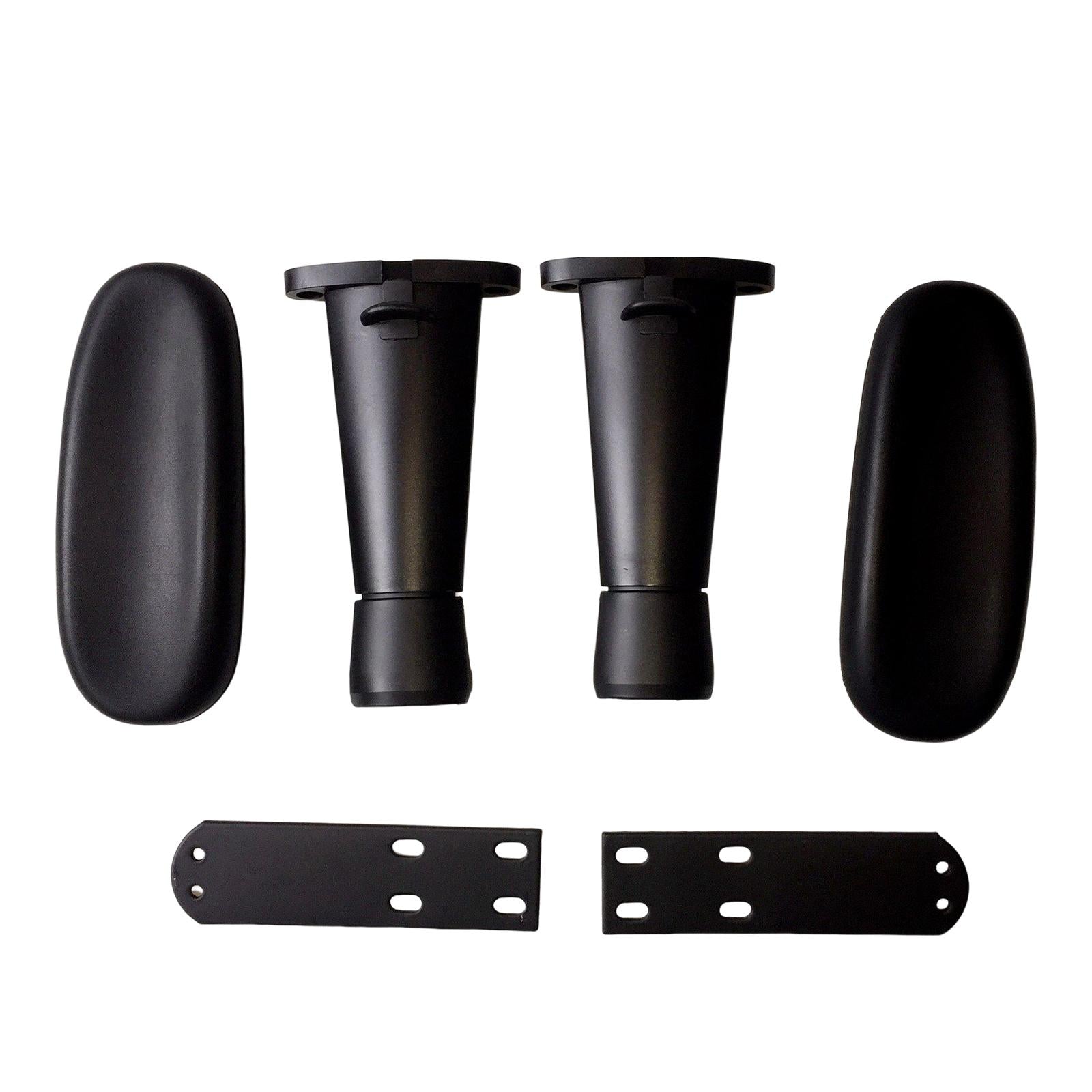 2x Office Chair Armrest Height Adjustable Rotation Armrest for Office Chair