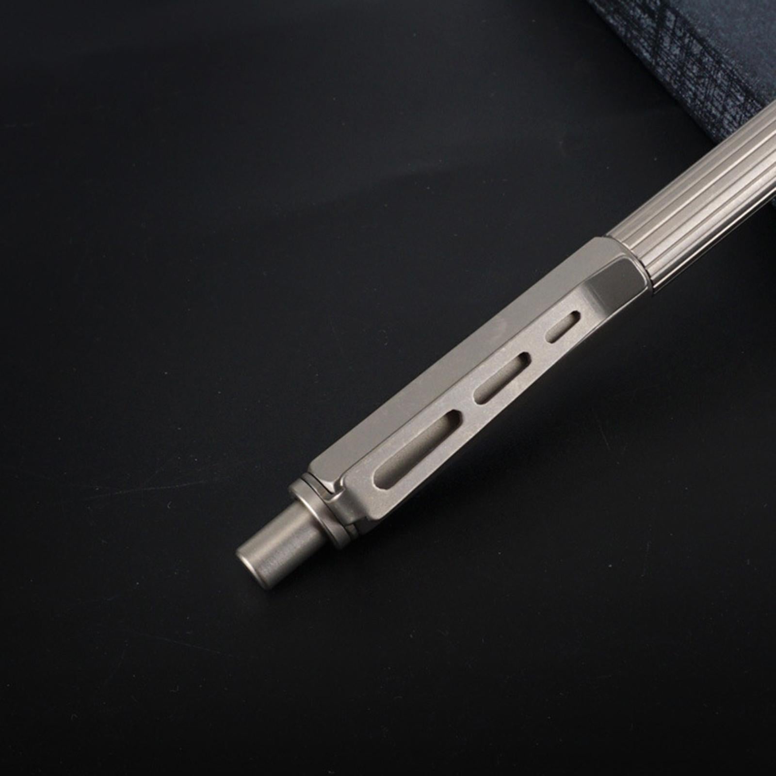 Retractable Ballpoint Pen Titanium Alloy Ball Pen Accs for Writing School