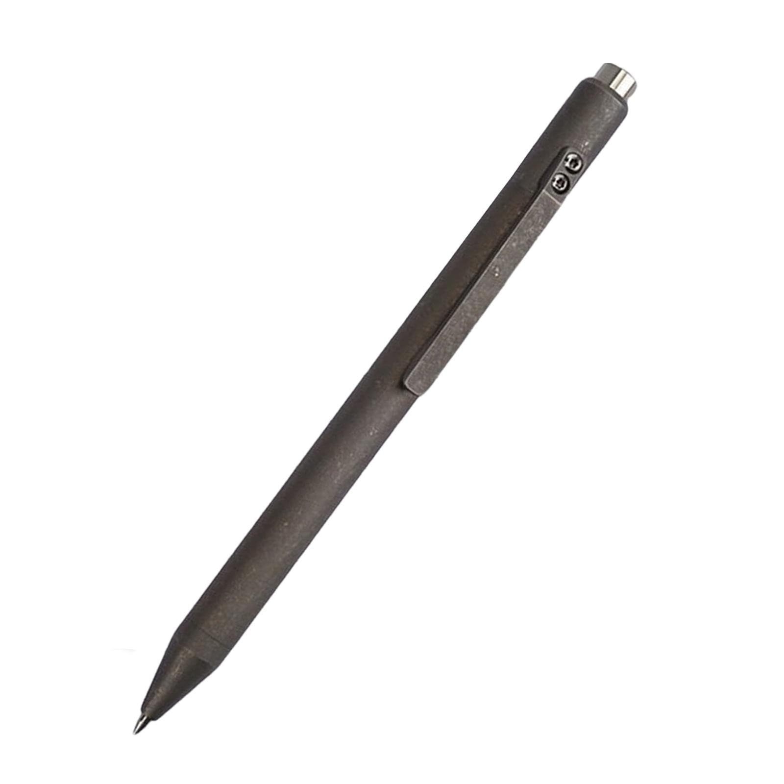 Retractable Ballpoint Pen Titanium Alloy Gift Ball Pen for Women Men School C