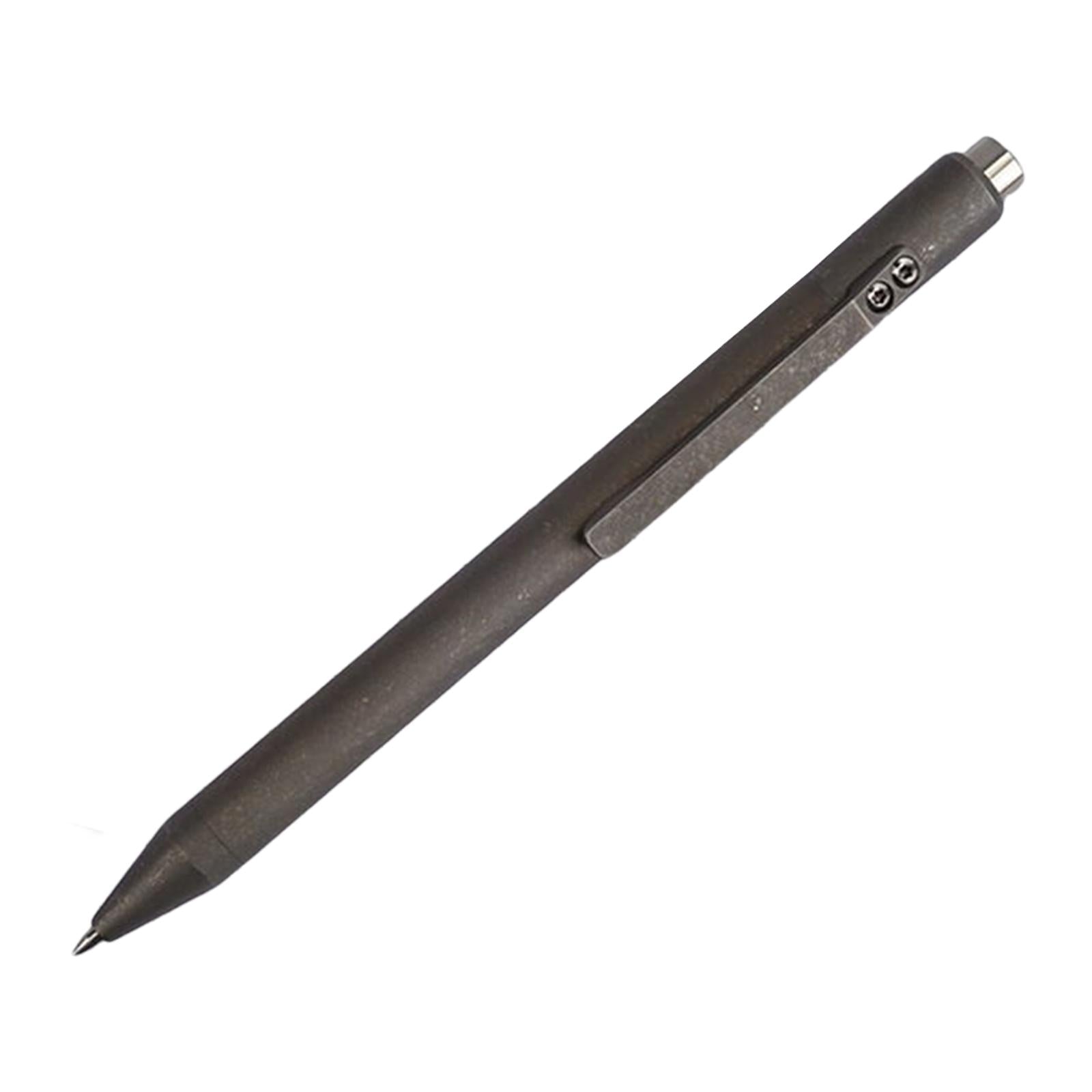 Retractable Ballpoint Pen Titanium Alloy Gift Ball Pen for Women Men School C