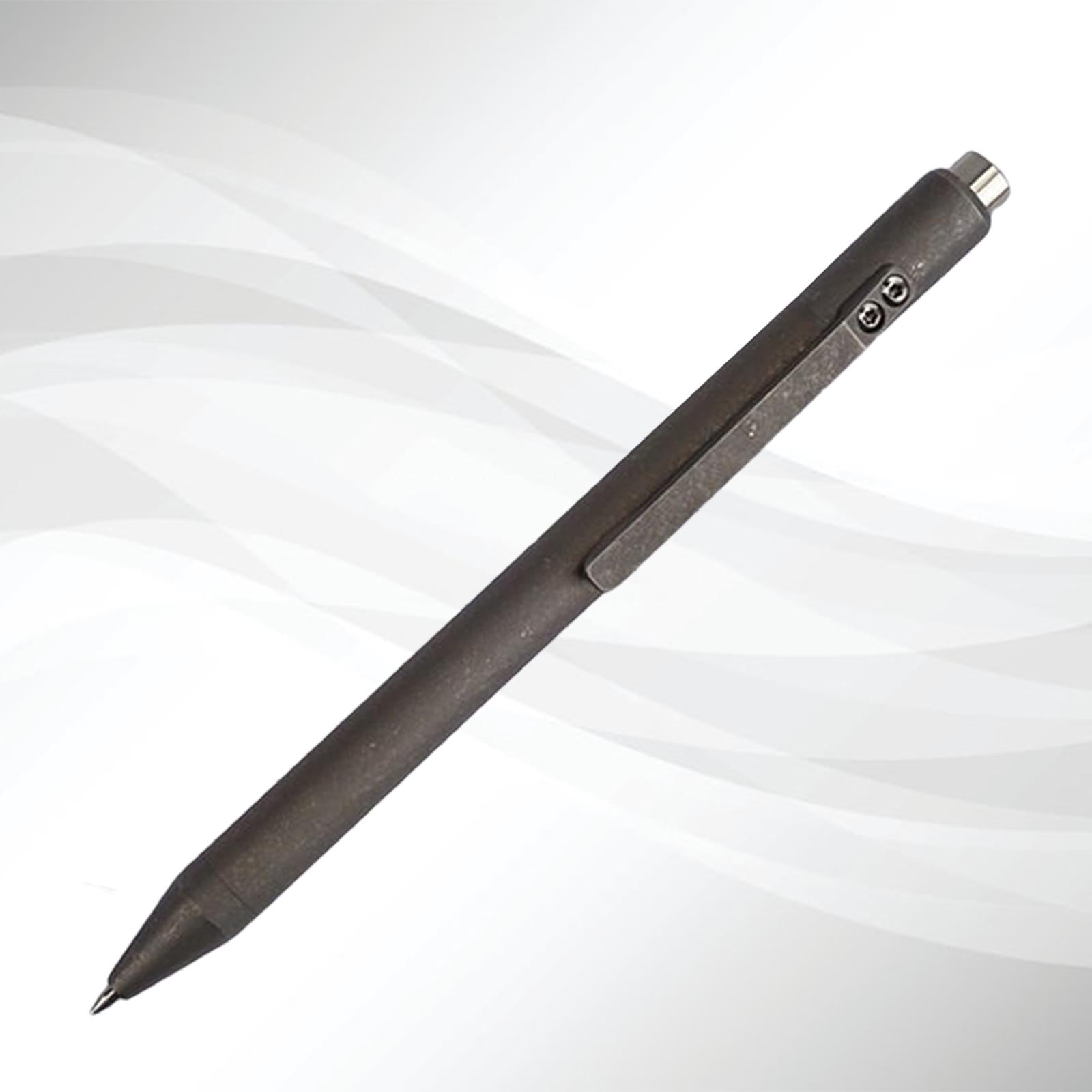 Retractable Ballpoint Pen Titanium Alloy Gift Ball Pen for Women Men School C