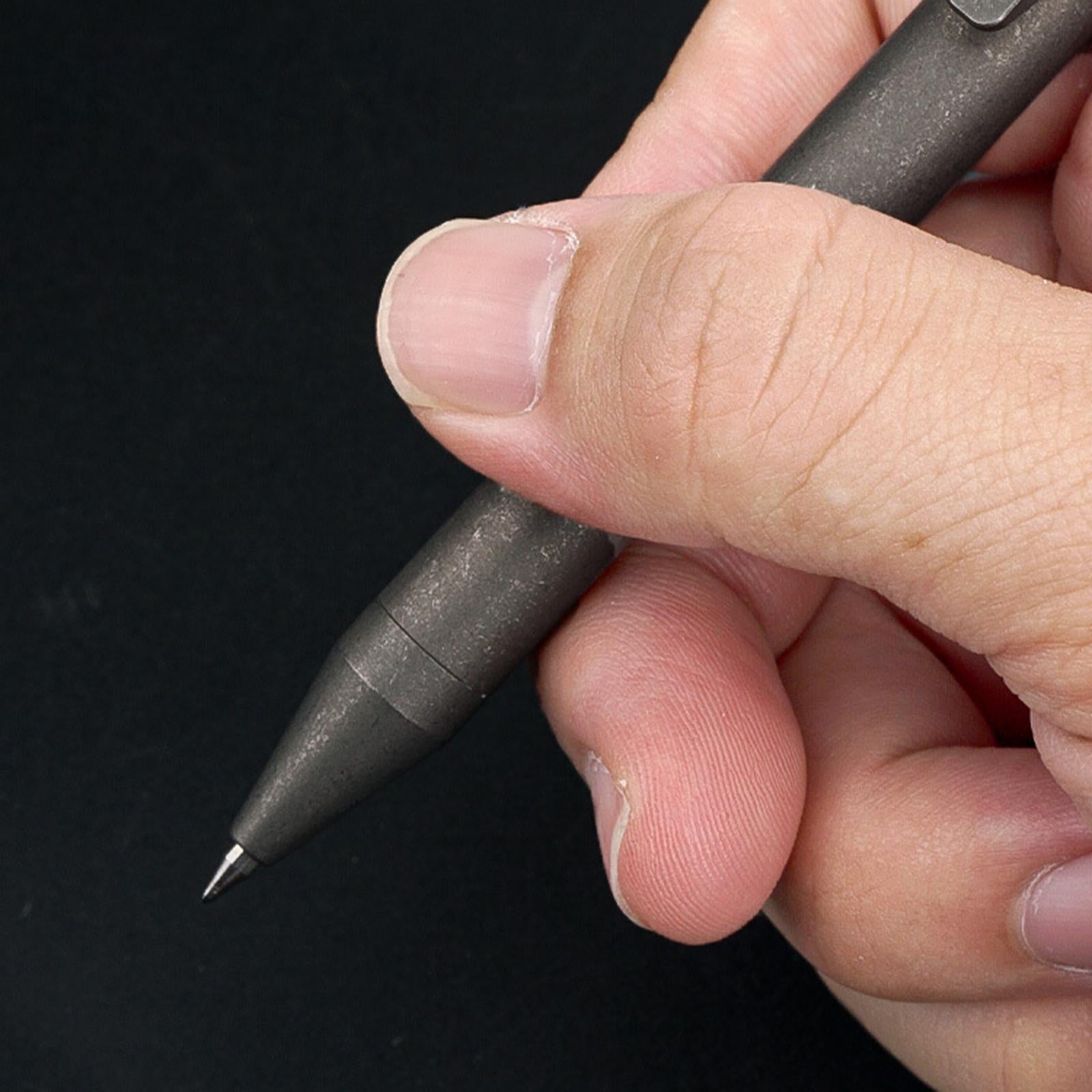 Retractable Ballpoint Pen Titanium Alloy Gift Ball Pen for Women Men School C