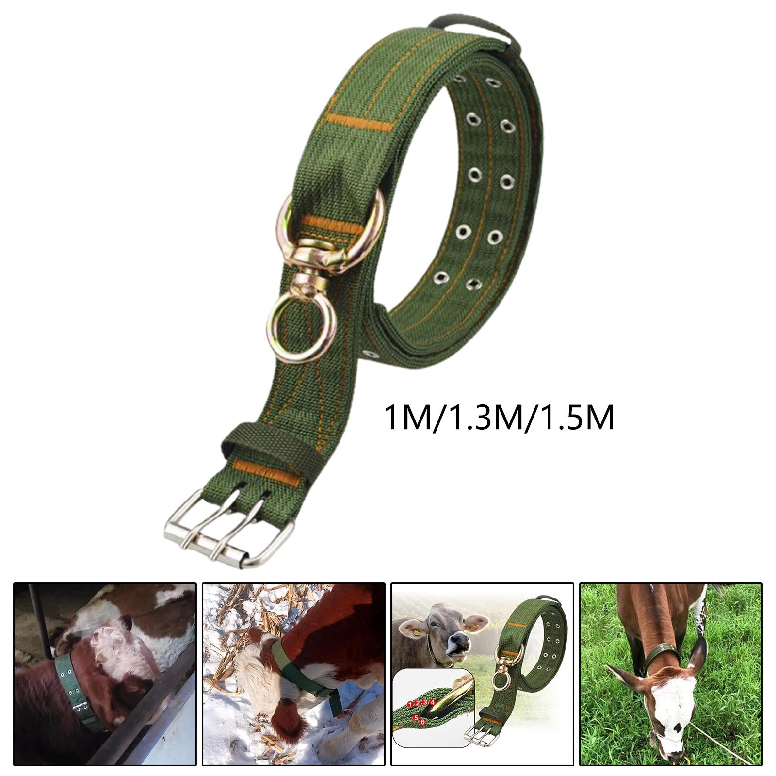 Thickened Cow Neck Collar Adjustable Farm Animals Selection for Farm Hunting 100cm