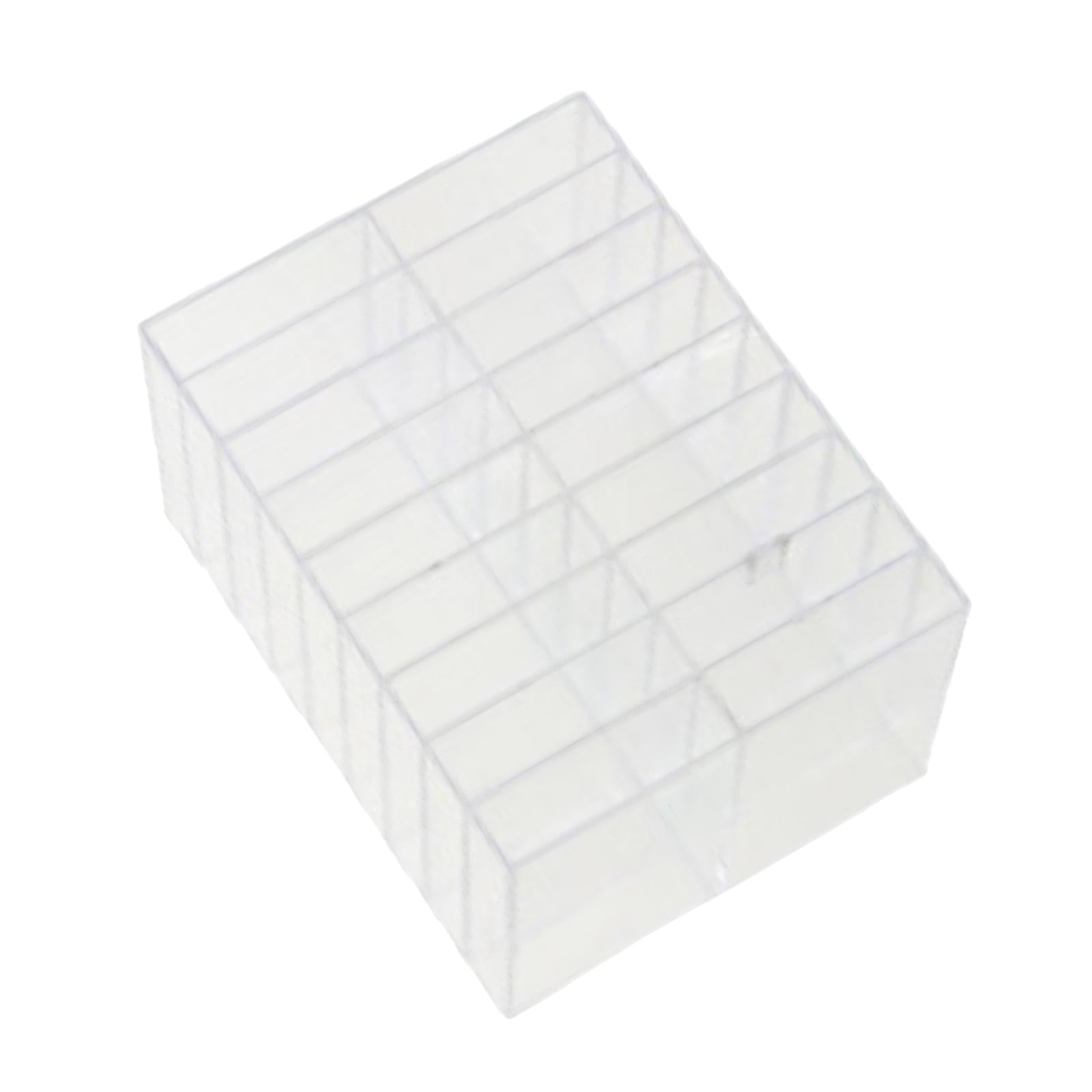 Multifunctional Marker Holder 18 Compartments for Vanity Countertop Bedroom Clear