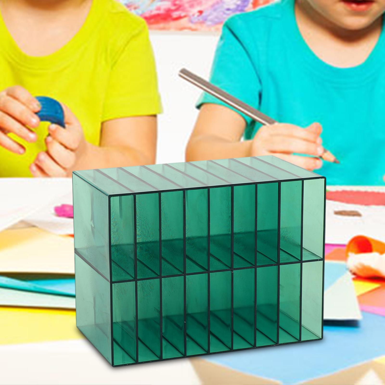 Multifunctional Marker Holder 18 Compartments for Vanity Countertop Bedroom Green