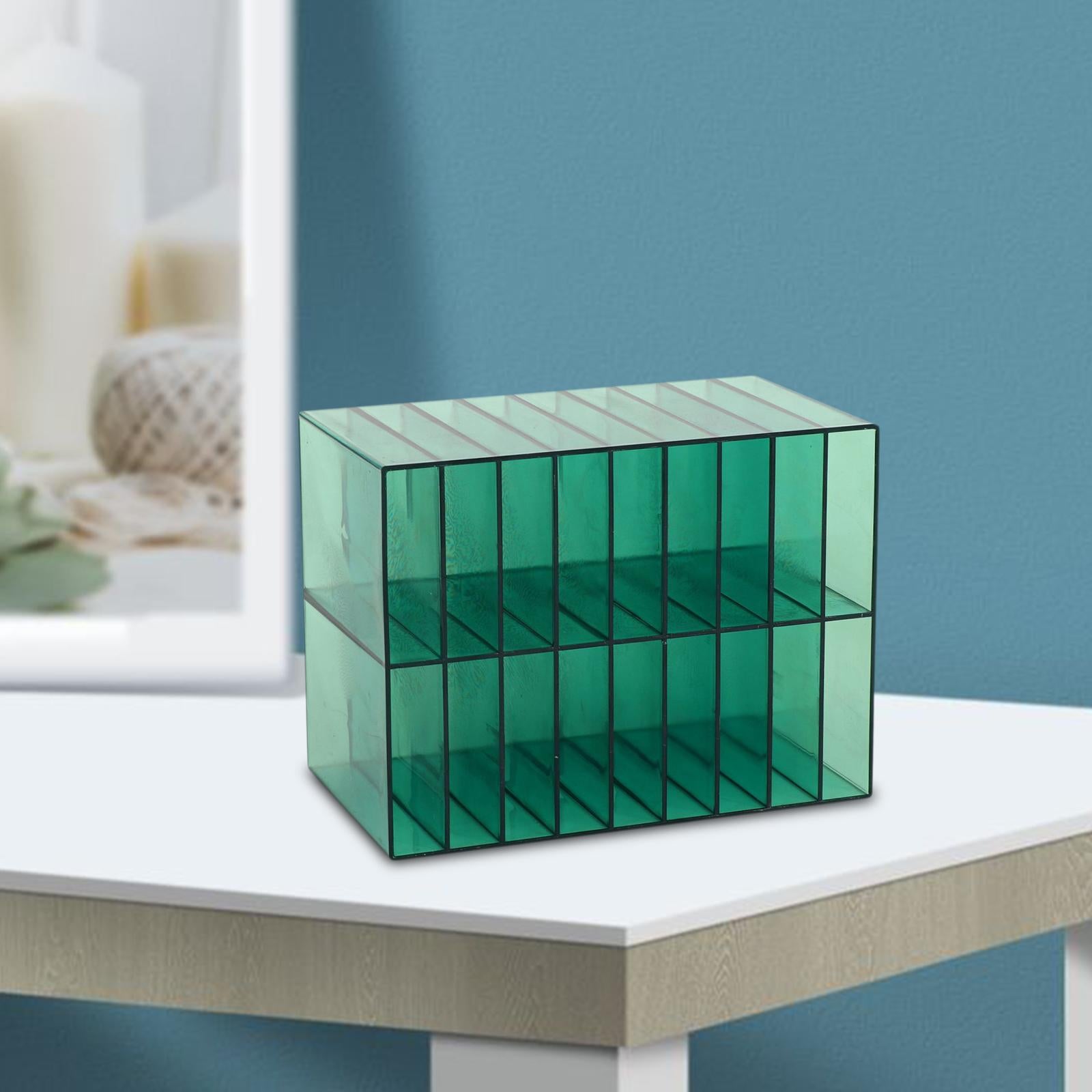 Multifunctional Marker Holder 18 Compartments for Vanity Countertop Bedroom Green