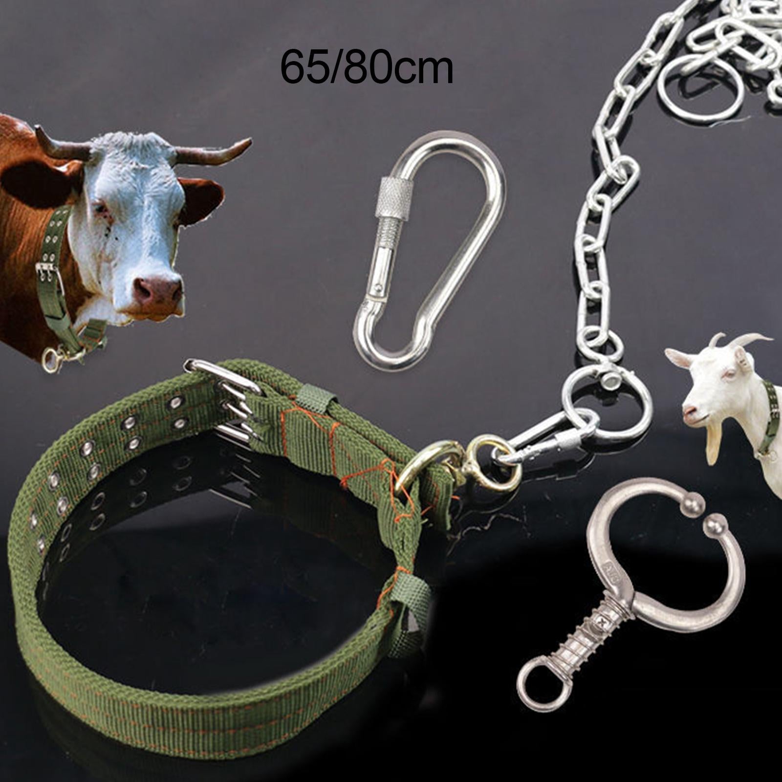 Multifunction Cow Collar Oxford Cloth Adjustable Thicken for Sheep Cow 65cm