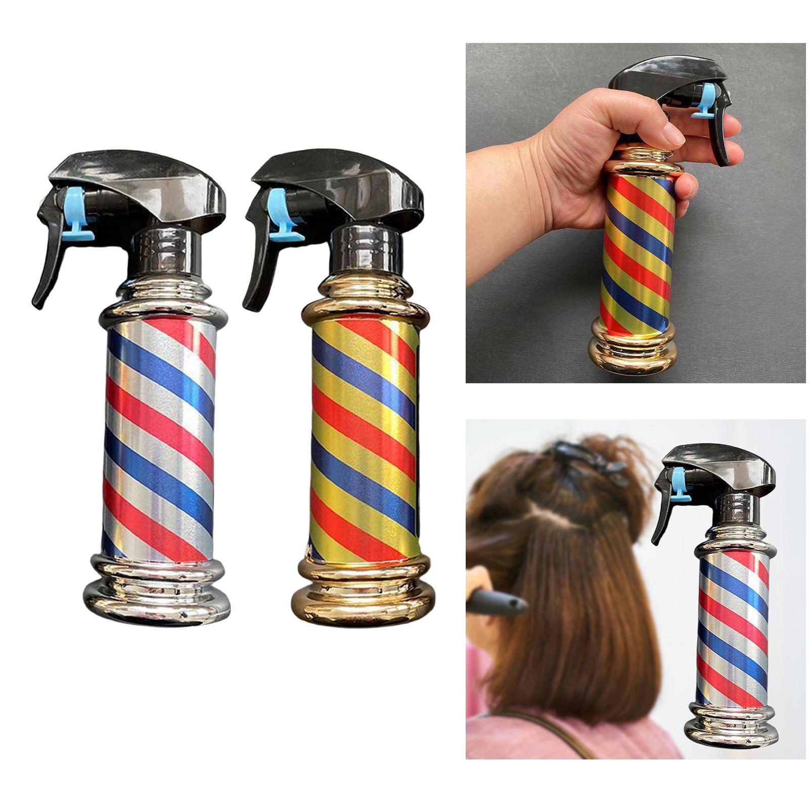 Multifunctional Barber Spray Bottle Retro Stripes for Salon Barber Studio Grey