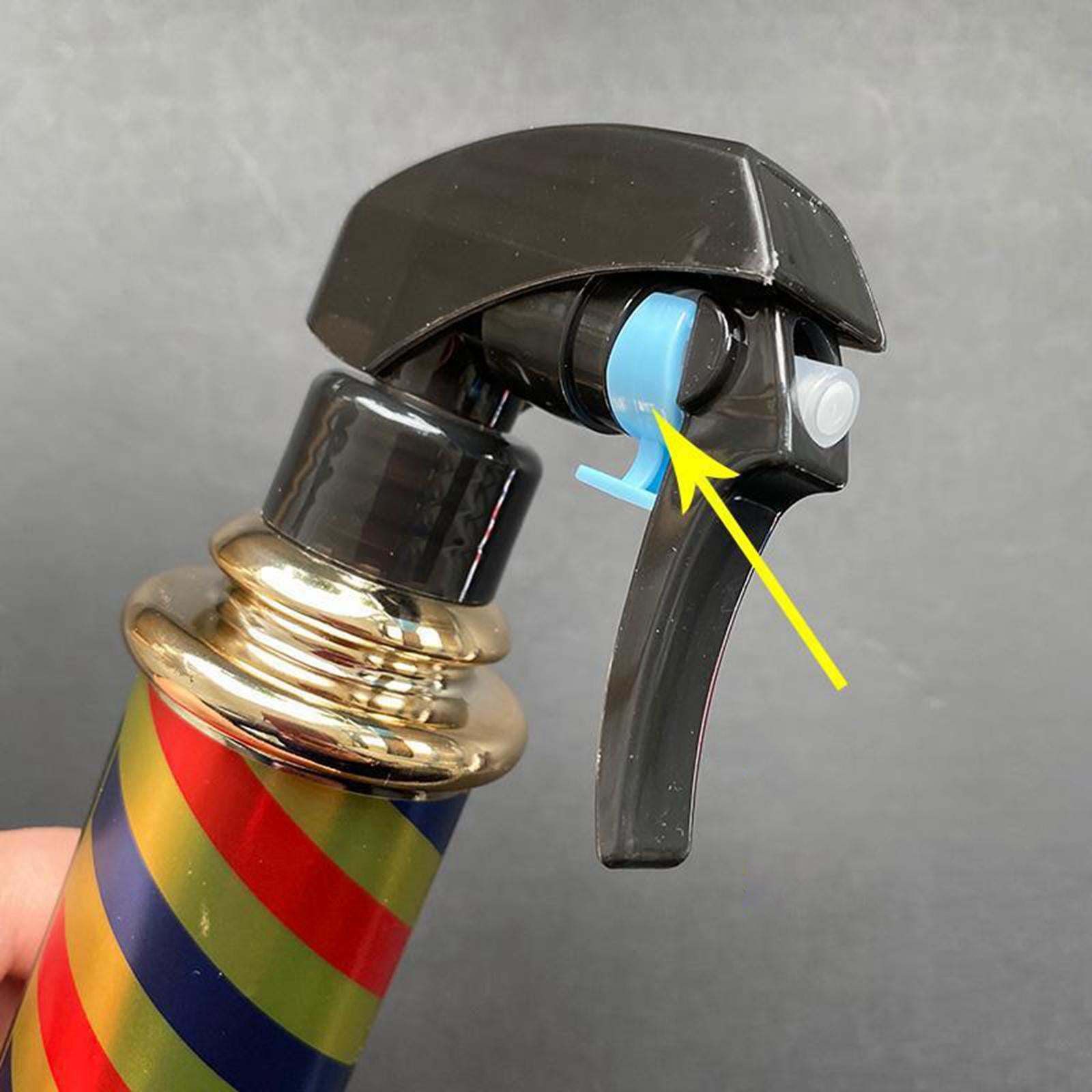 Multifunctional Barber Spray Bottle Retro Stripes for Salon Barber Studio Golden
