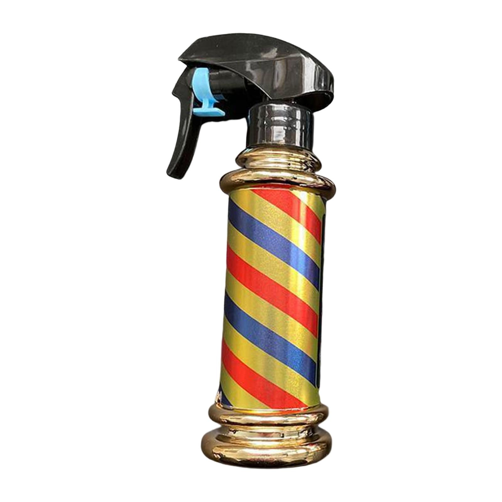 Multifunctional Barber Spray Bottle Retro Stripes for Salon Barber Studio Golden