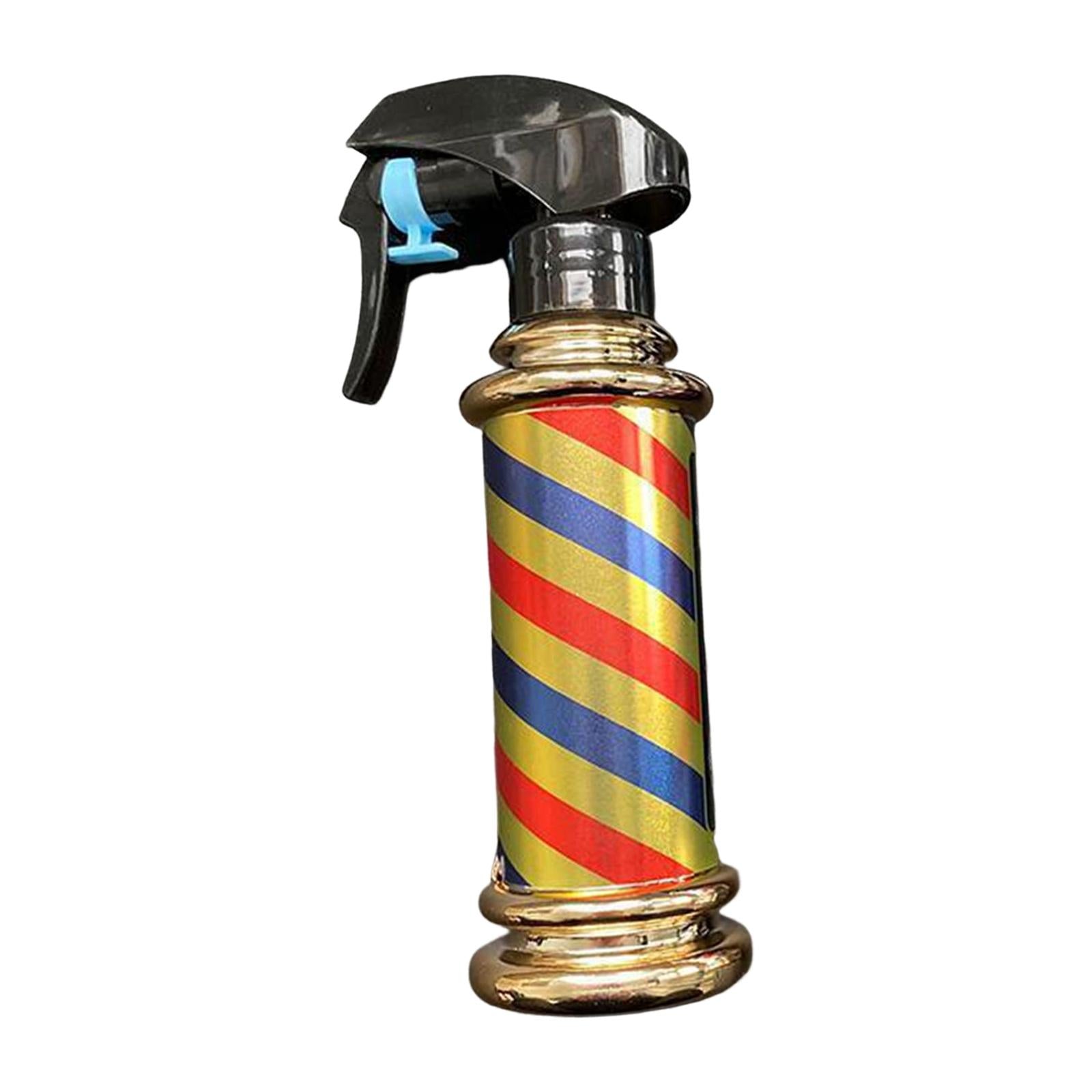Multifunctional Barber Spray Bottle Retro Stripes for Salon Barber Studio Golden