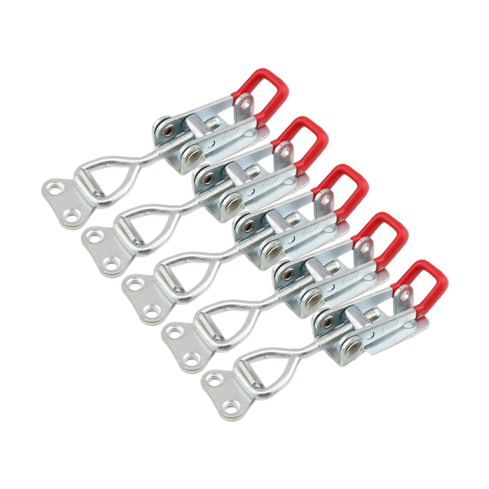 5 Pieces Push Pull Type Latch Clamp Iron Quick Release for Woodworking with keyhole