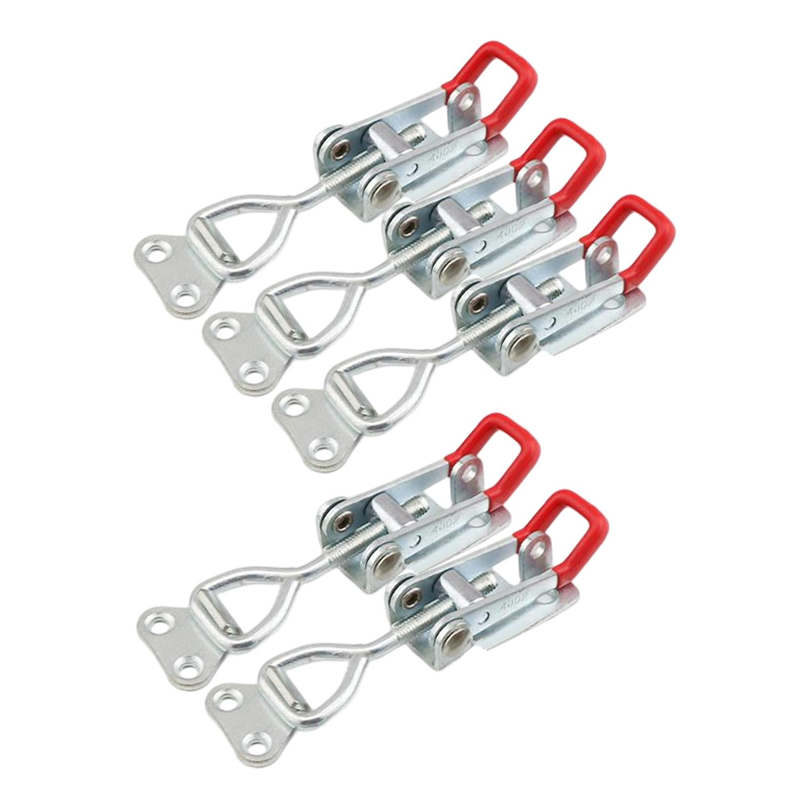5 Pieces Push Pull Type Latch Clamp Iron Quick Release for Woodworking with keyhole