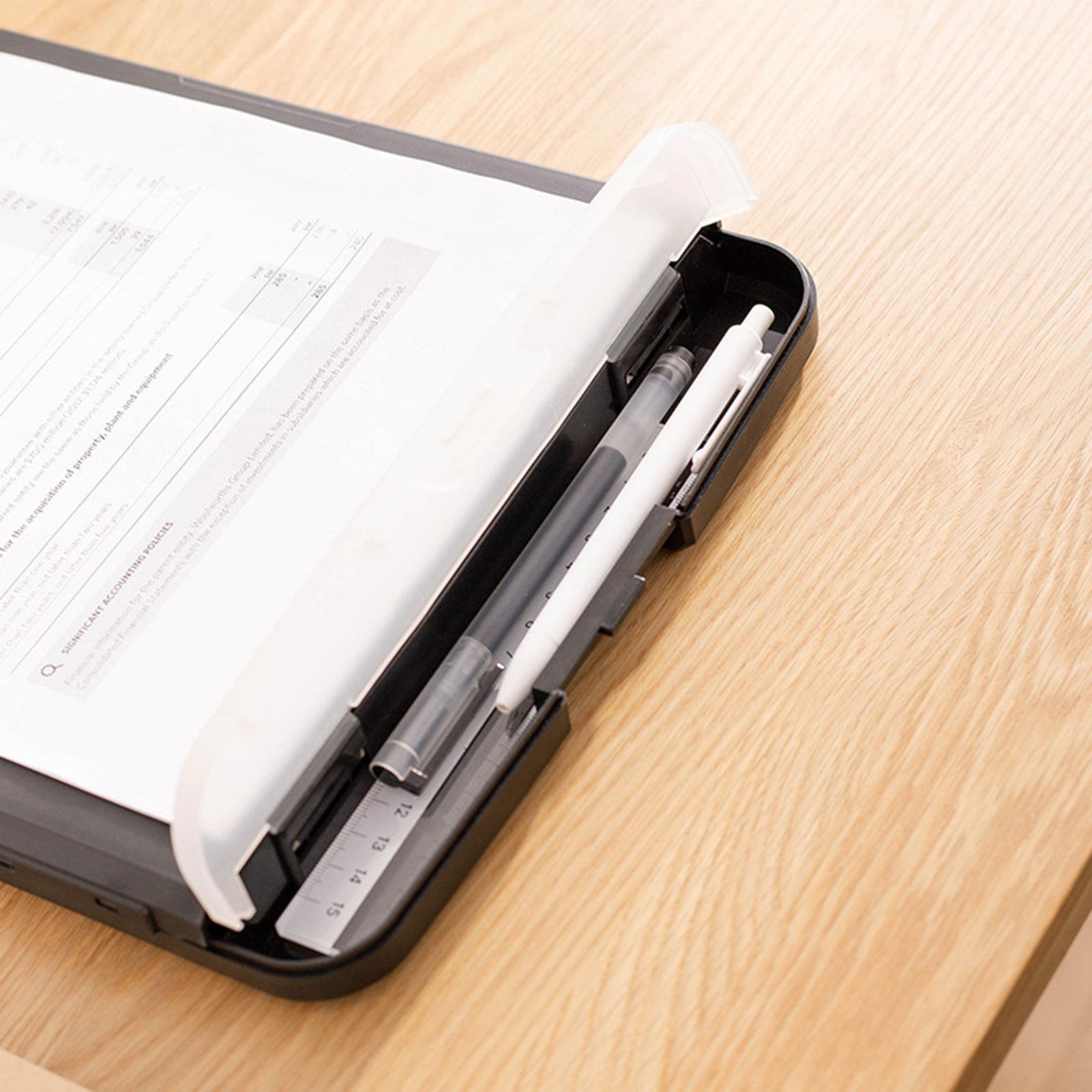 A4 Clipboard Folder Documents Paper Writing Pad Office Supplies Holder