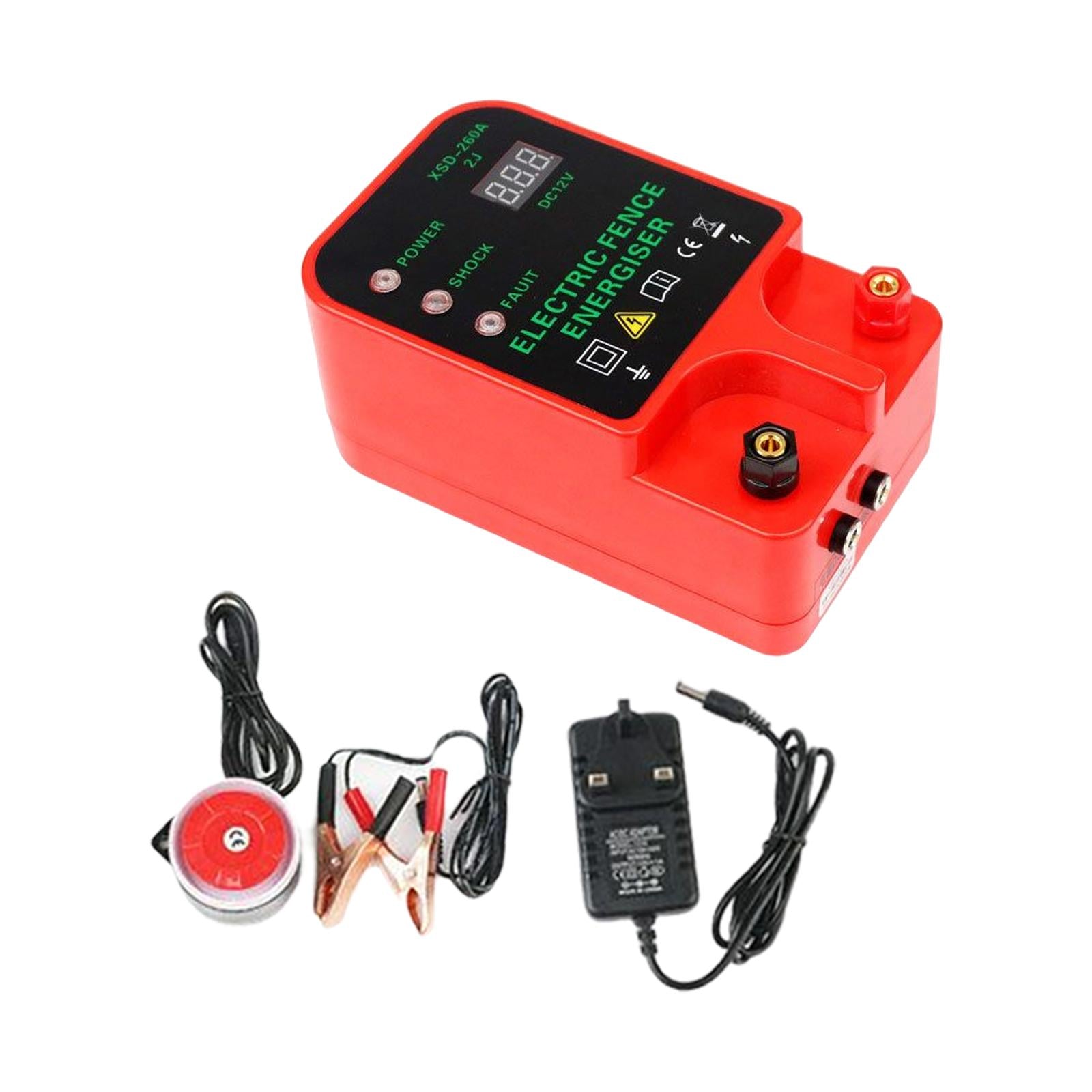 Portable Electric Fence Energizer LCD Display Controller Easy to Use for UK