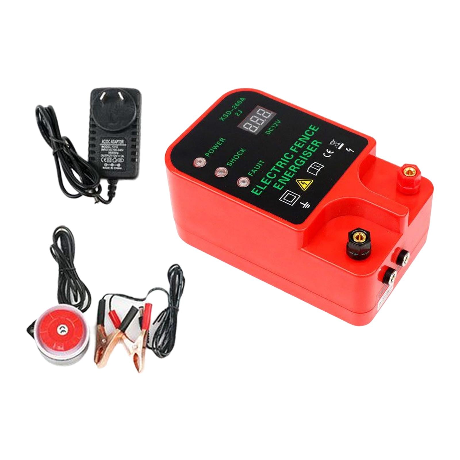 Electric Fence Energizer LCD Display High Voltage for Fence Poultry AU