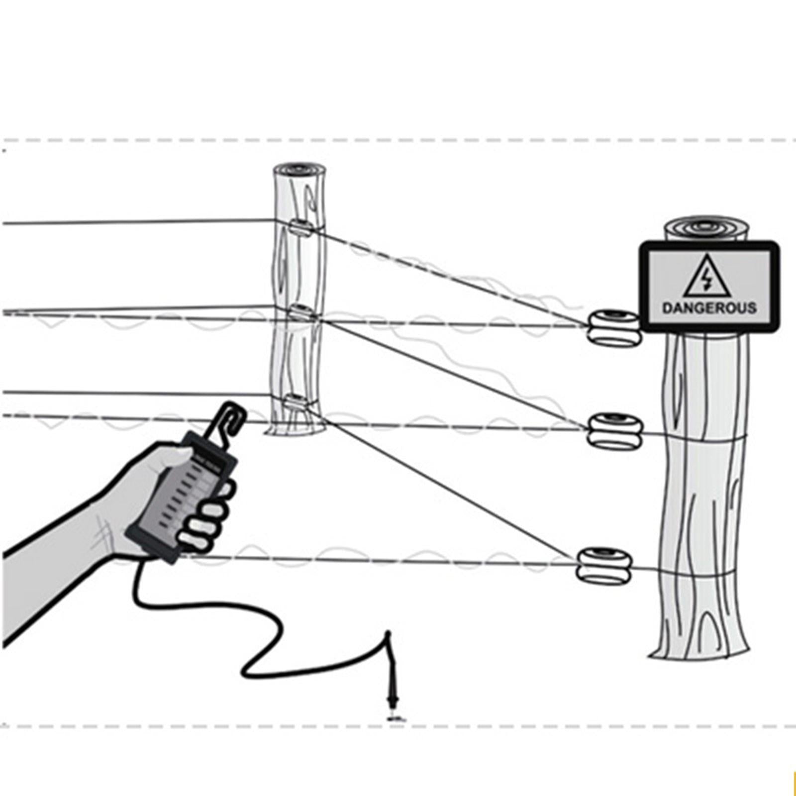 Electric Fence Voltage Tester Measuring Voltage Fence Tester Voltmeter 7KV