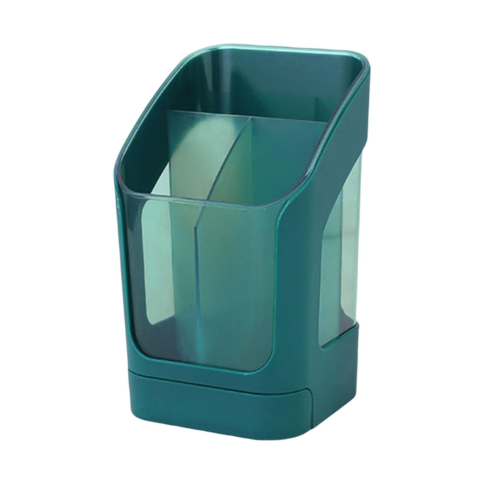 Desktop Organizer Divider Cosmetic Tools Holder Cup for Home Desk Vanity Green