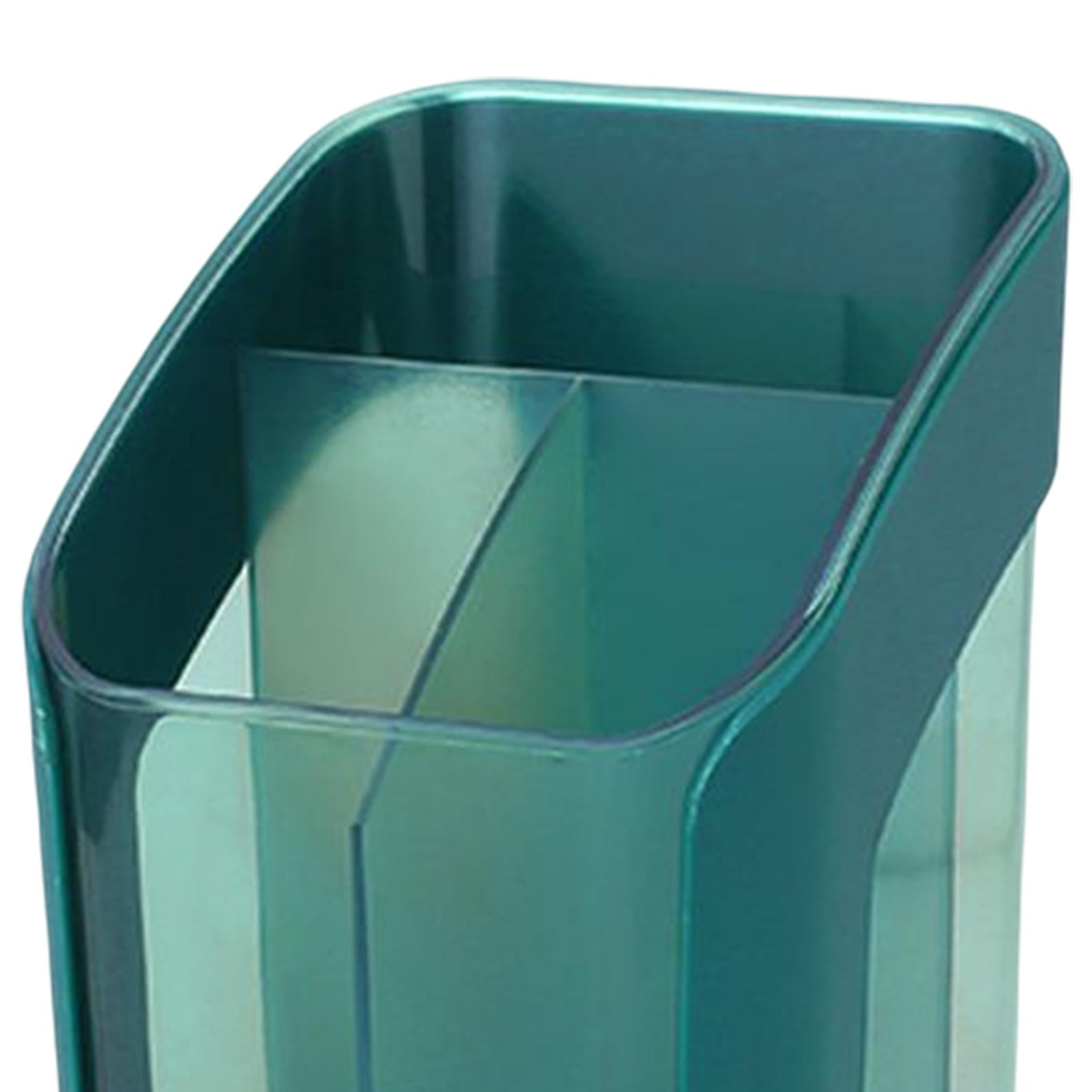 Desktop Organizer Divider Cosmetic Tools Holder Cup for Home Desk Vanity Green