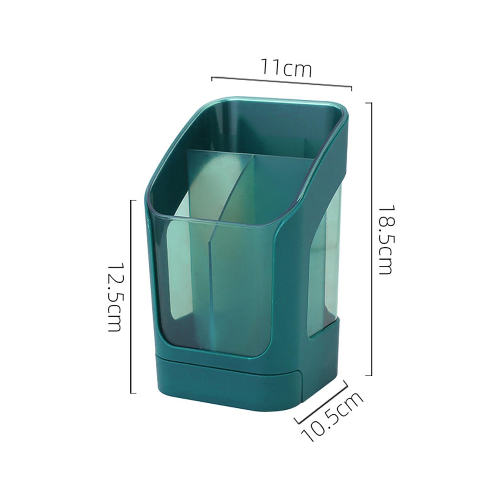 Desktop Organizer Divider Cosmetic Tools Holder Cup for Home Desk Vanity Green