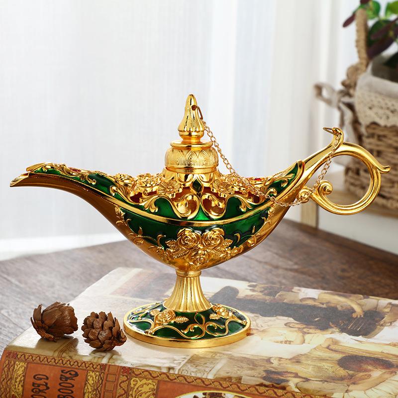 Figurines Multipurpose Luxury for Coffee Table Shop Window Bookshelf Green