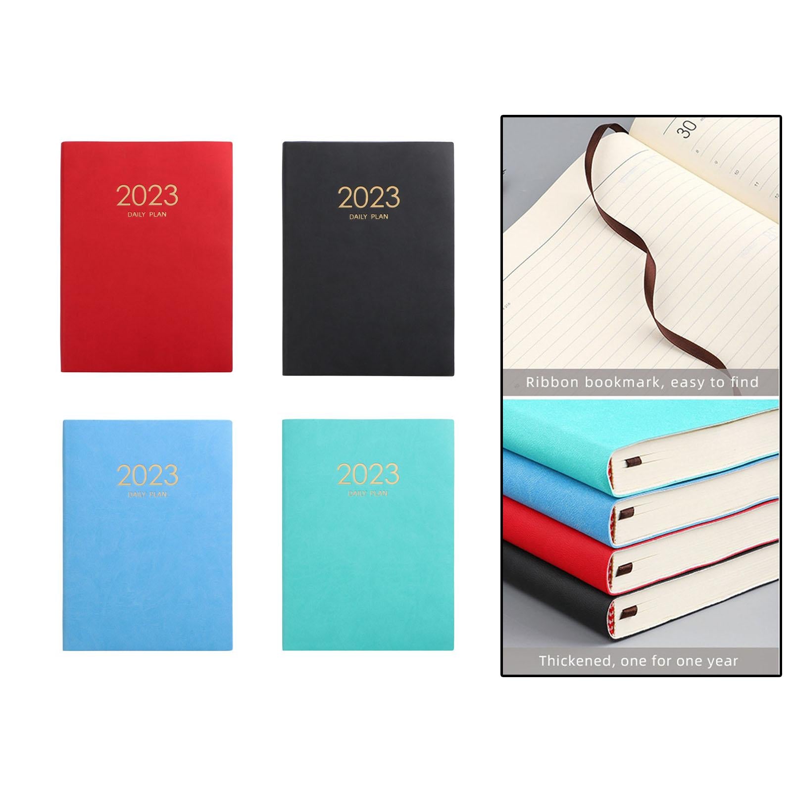 A4 Planning Notebook 2023 Monthly Planner Diary Journal Notepad Writing Pads Red