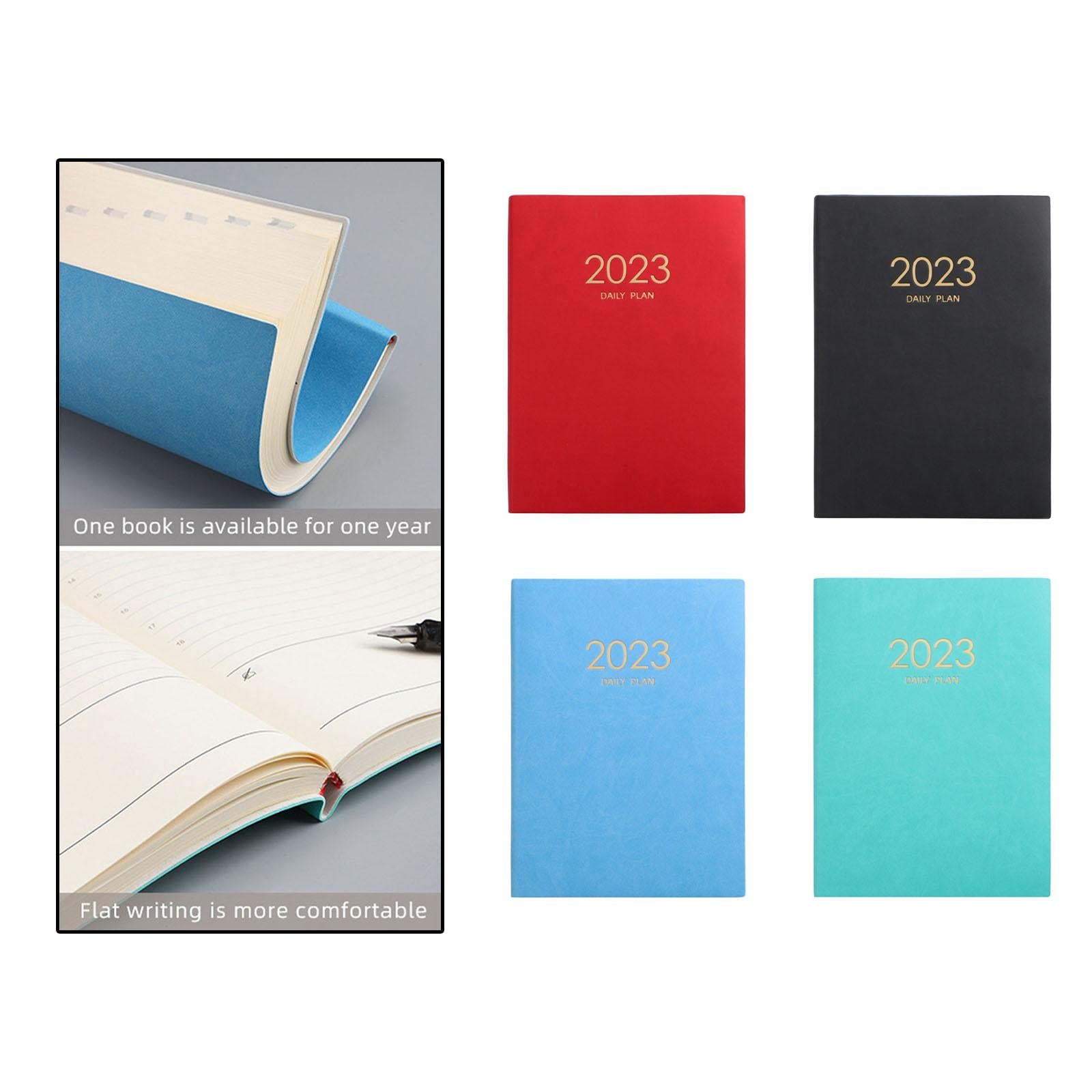 A4 Planning Notebook 2023 Monthly Planner Diary Journal Notepad Writing Pads Red