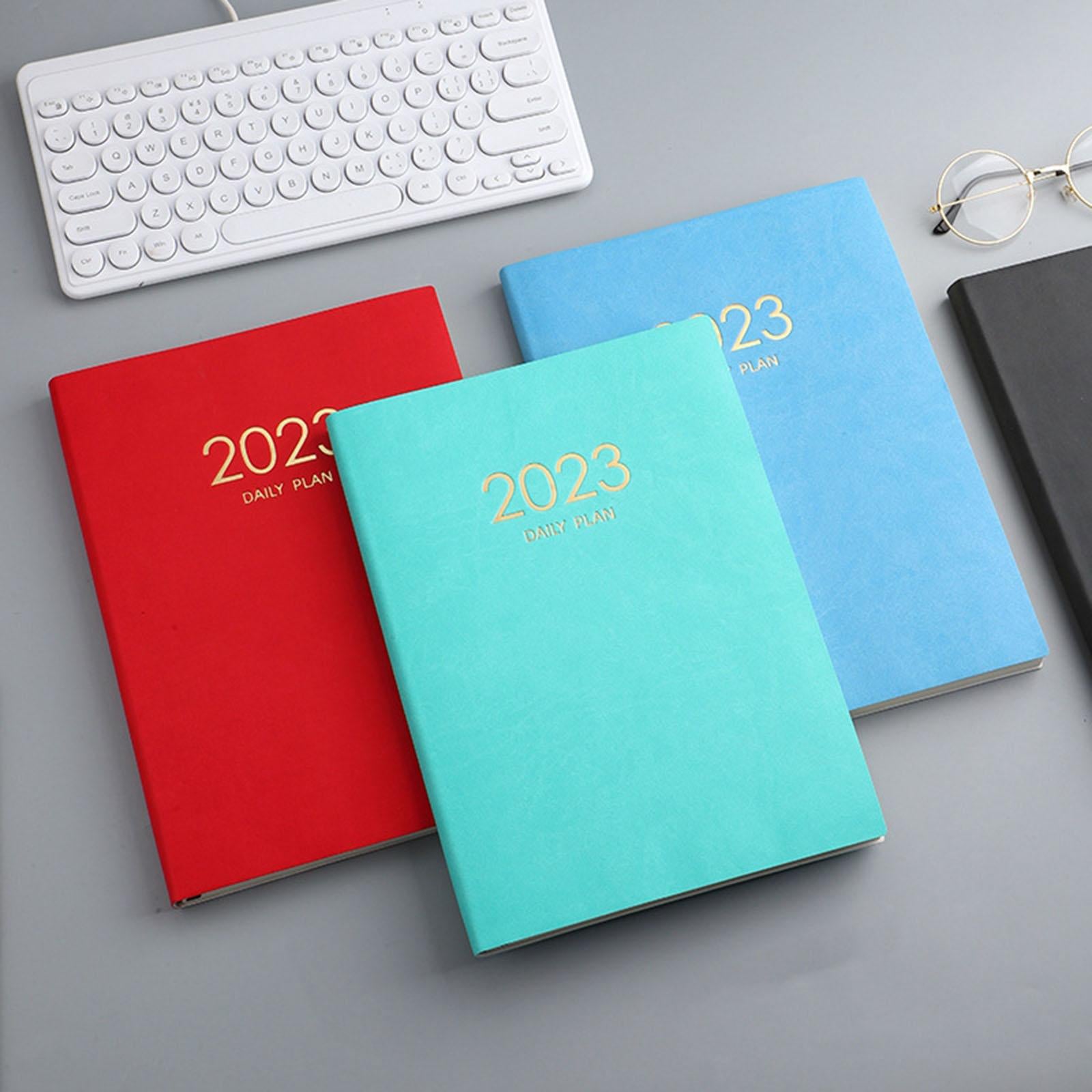 A4 Planning Notebook 2023 Monthly Planner Diary Journal Notepad Writing Pads Black