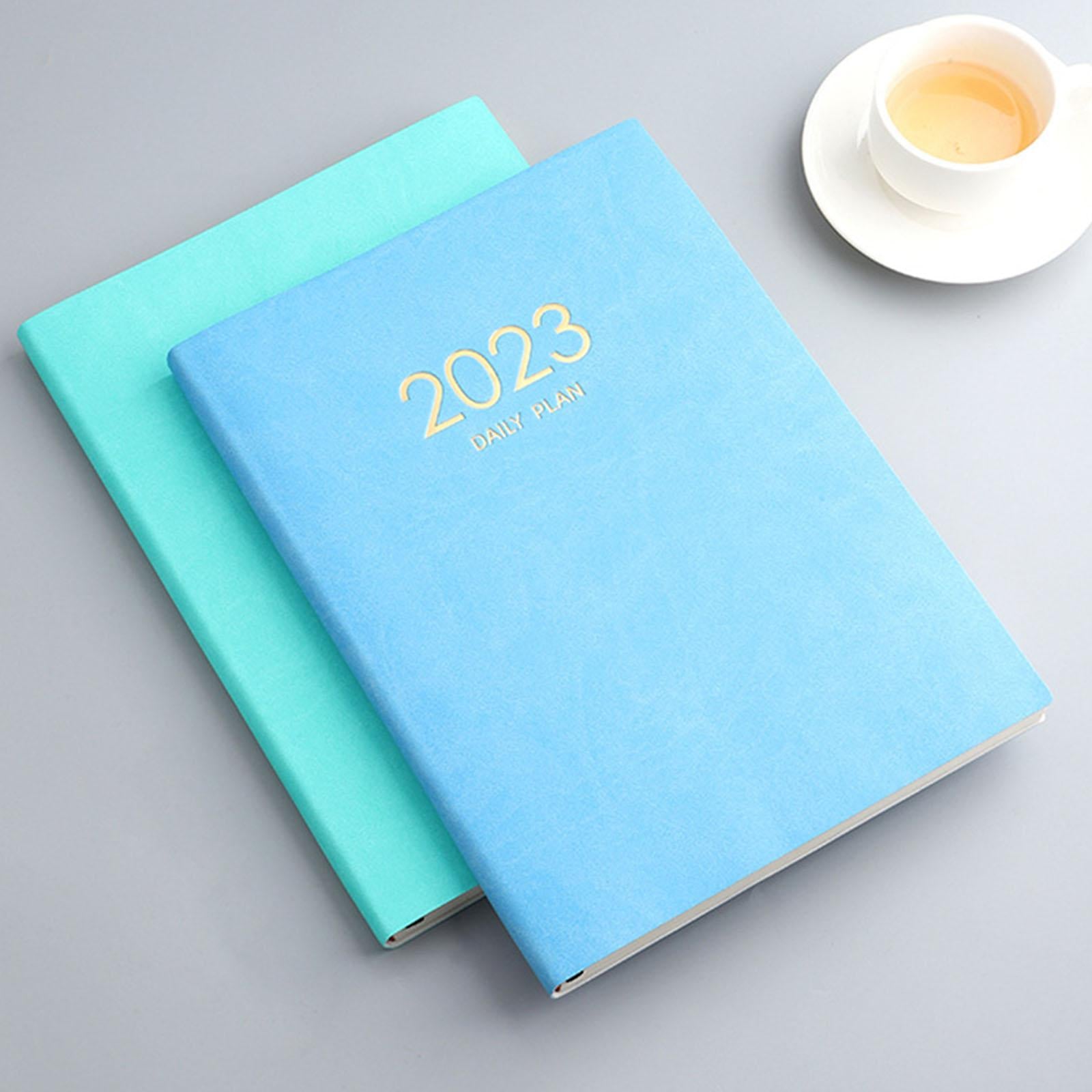 A4 Planning Notebook 2023 Monthly Planner Diary Journal Notepad Writing Pads Blue