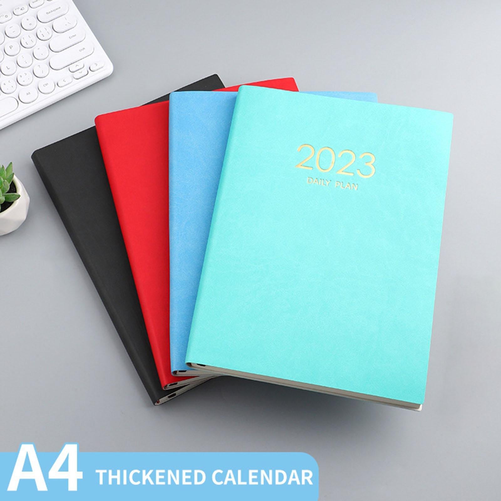 A4 Planning Notebook 2023 Monthly Planner Diary Journal Notepad Writing Pads Blue