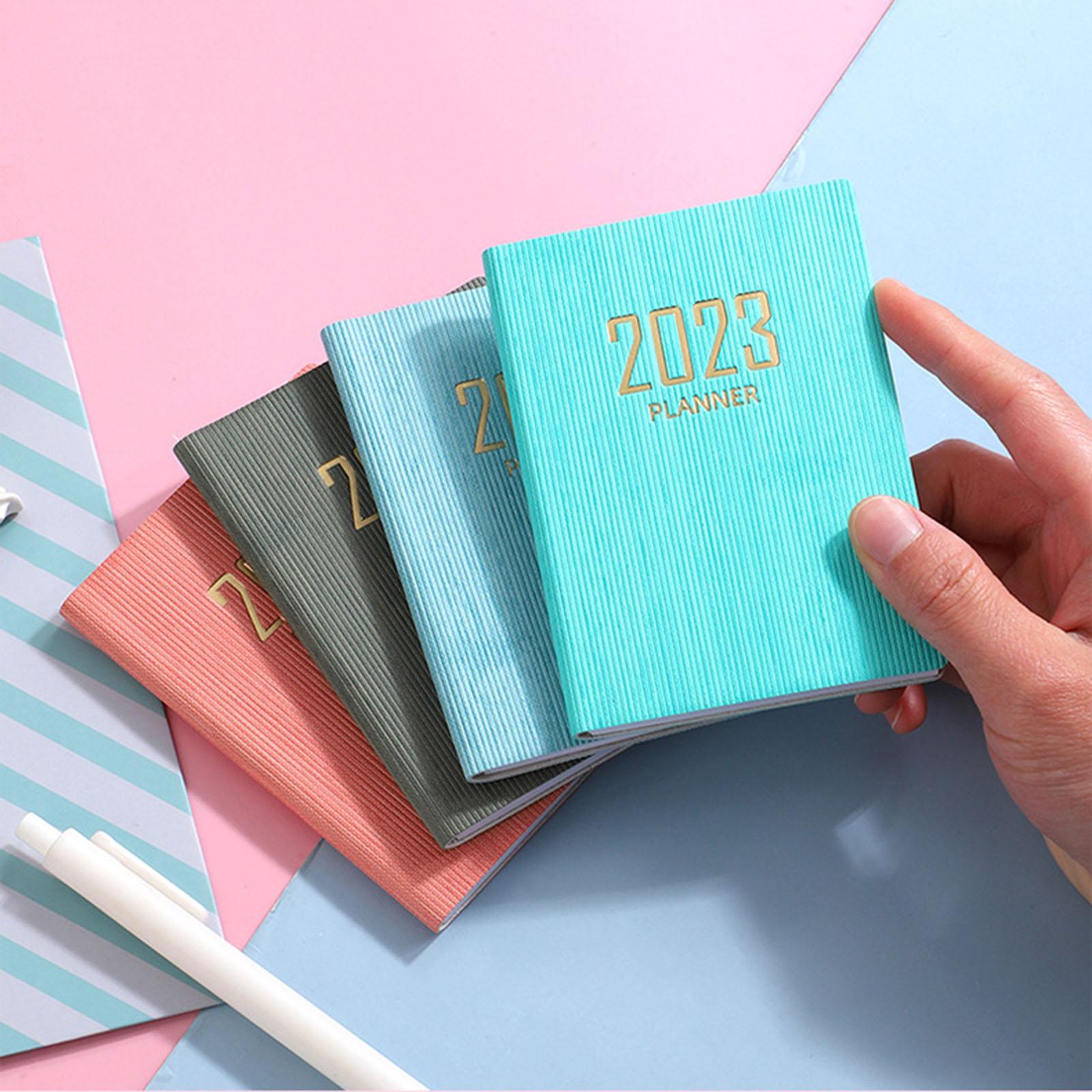 Monthly Planner 2023 Journal A7 Notebook Planner Notepads Project Planning Black